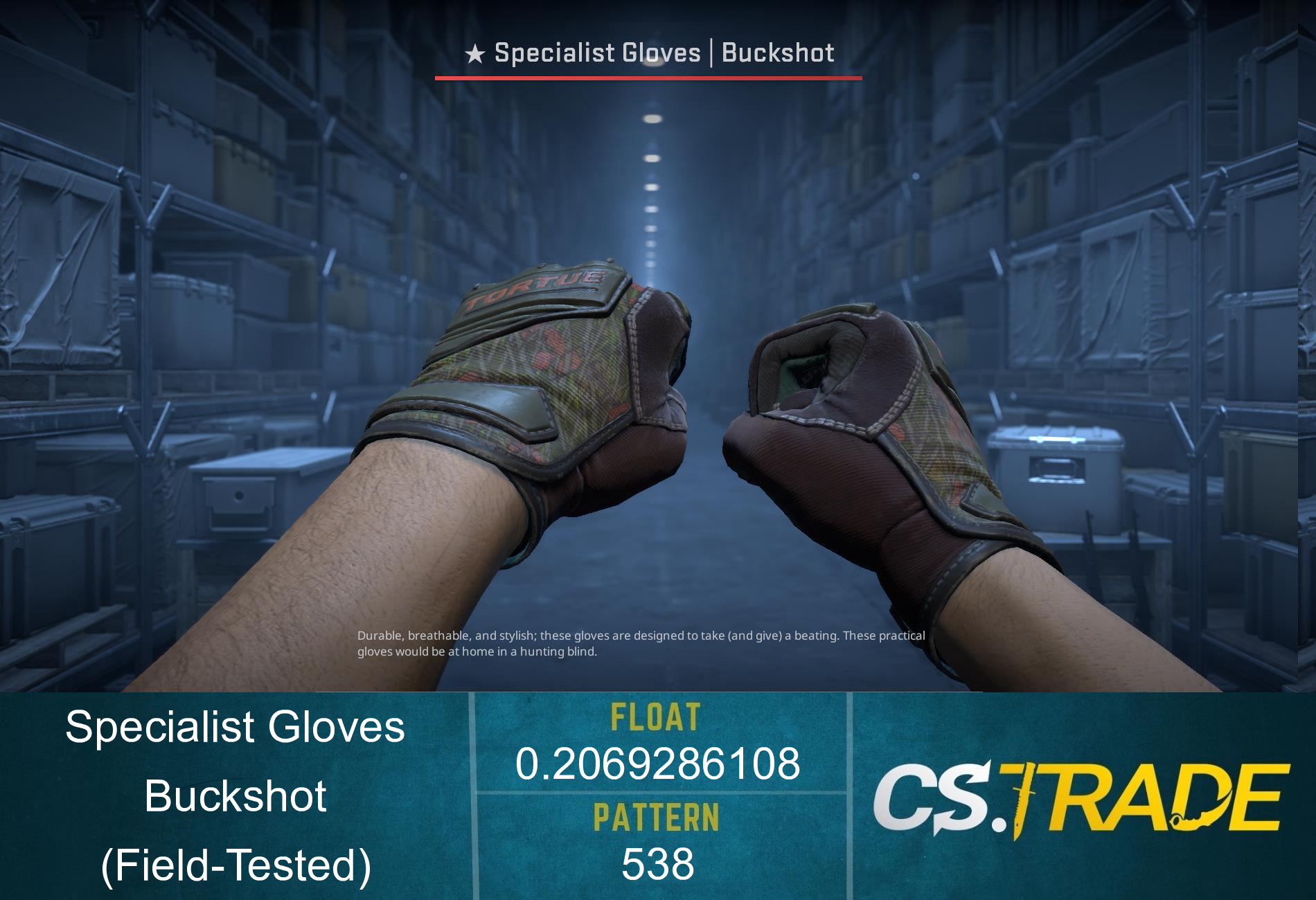 ★ Specialist Gloves | Buckshot (Factory New) Screenshot
