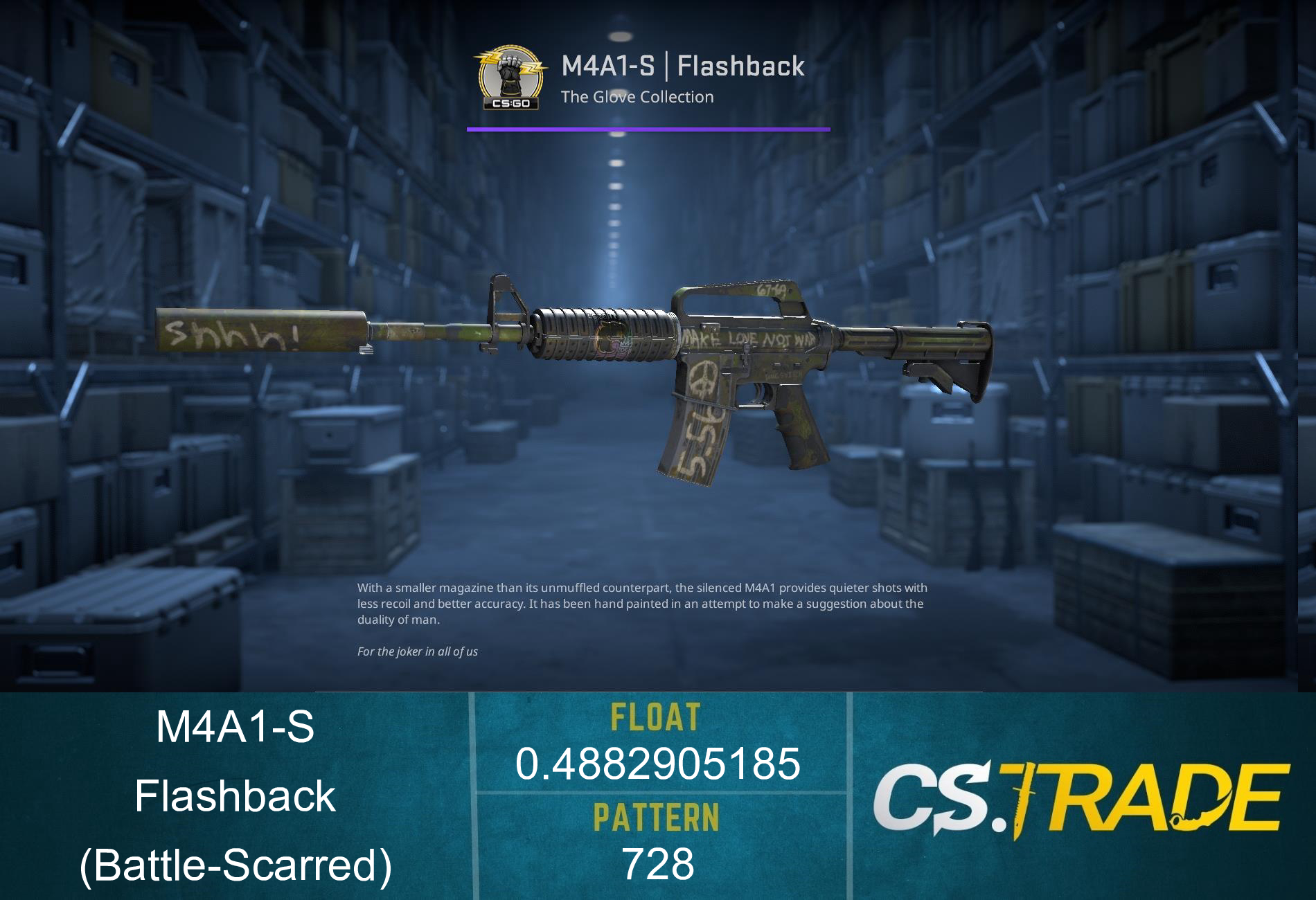 StatTrak™ M4A1-S | Flashback (Battle-Scarred) Screenshot