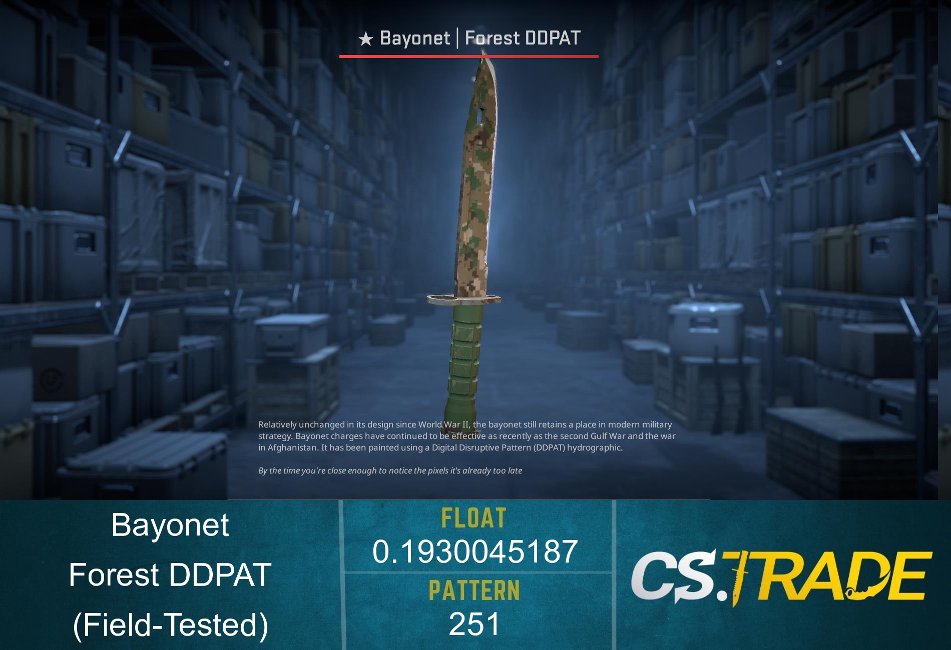 ★ Bayonet | Forest DDPAT (Factory New) Screenshot