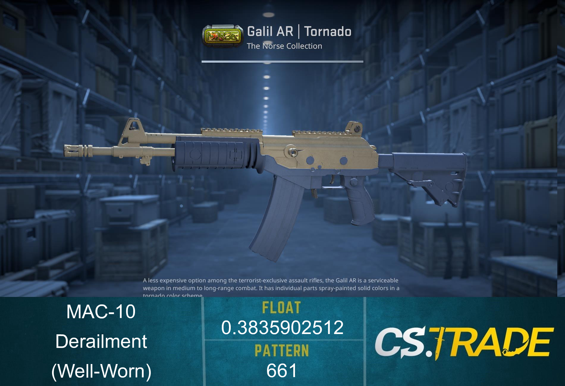 MAC-10 | Derailment (Well-Worn) Screenshot