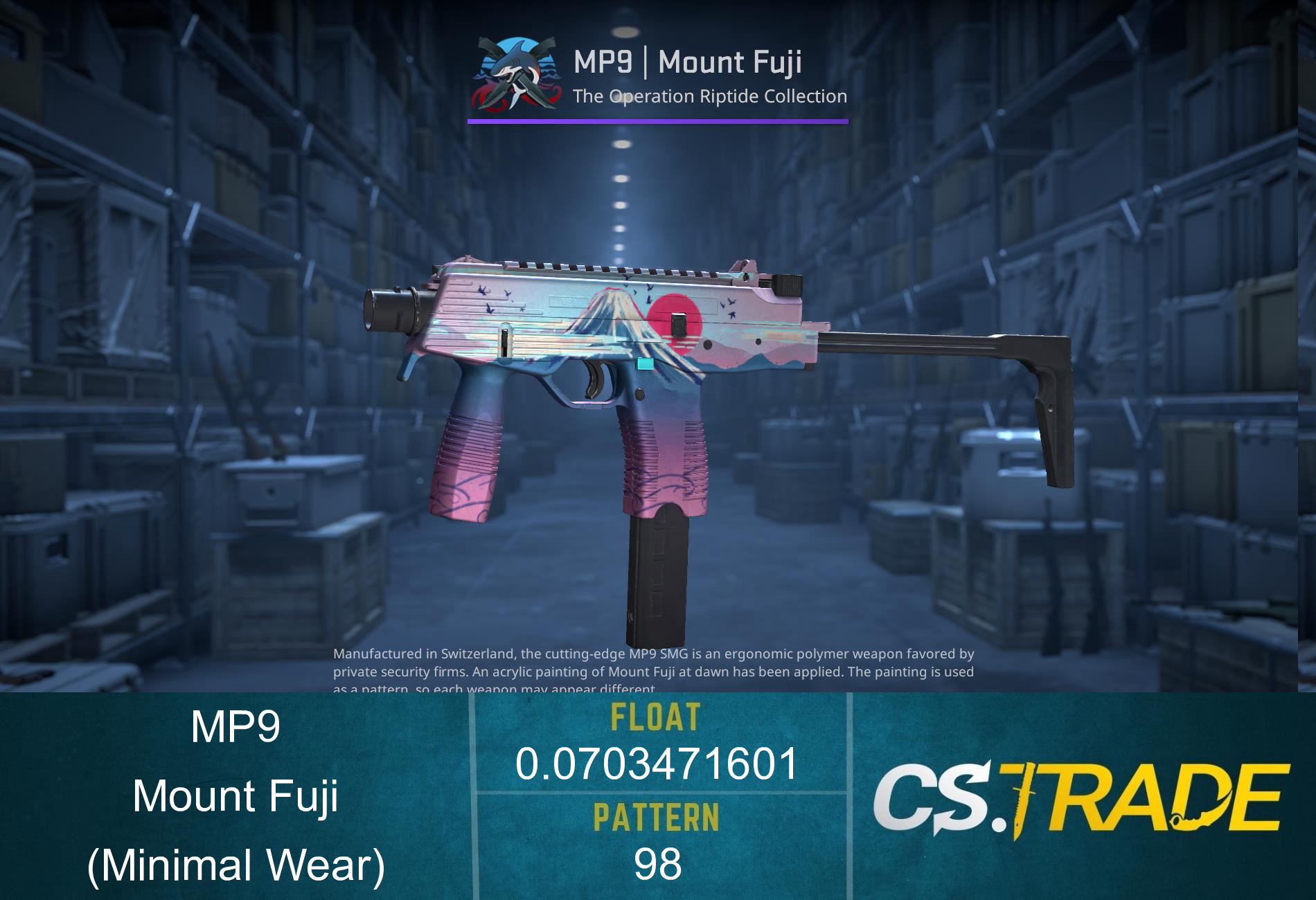 MP9 | Mount Fuji (Minimal Wear) Screenshot