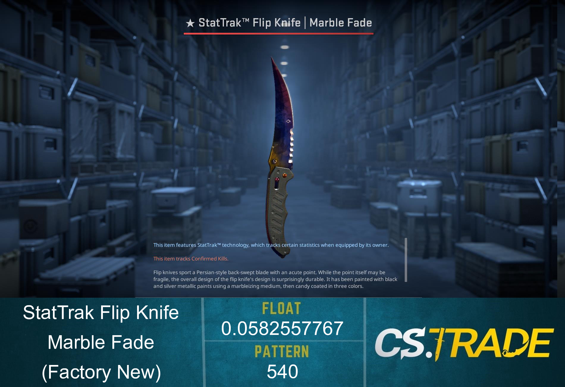 ★ Flip Knife | Marble Fade (Factory New) Screenshot