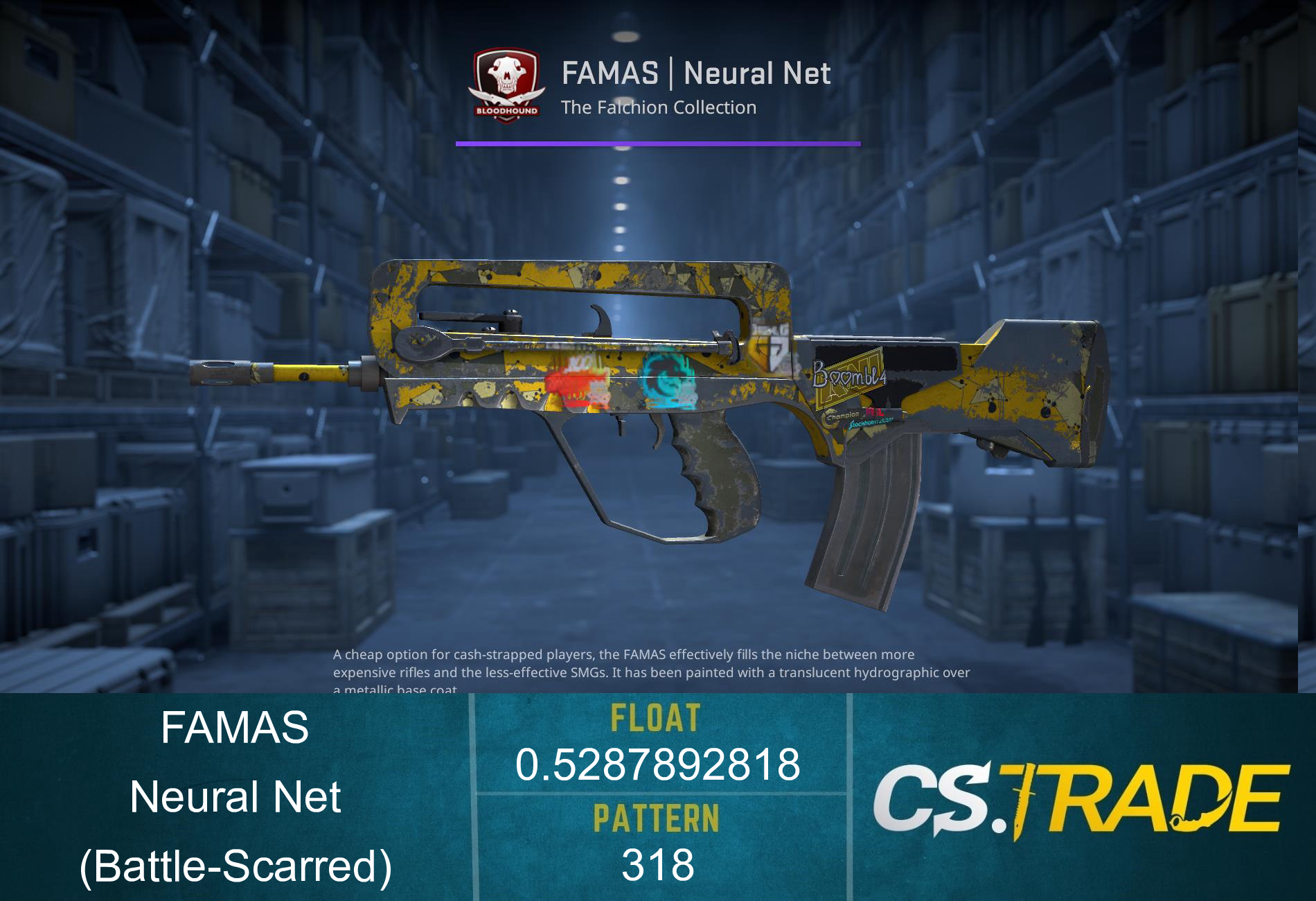 StatTrak™ FAMAS | Neural Net (Battle-Scarred) Screenshot