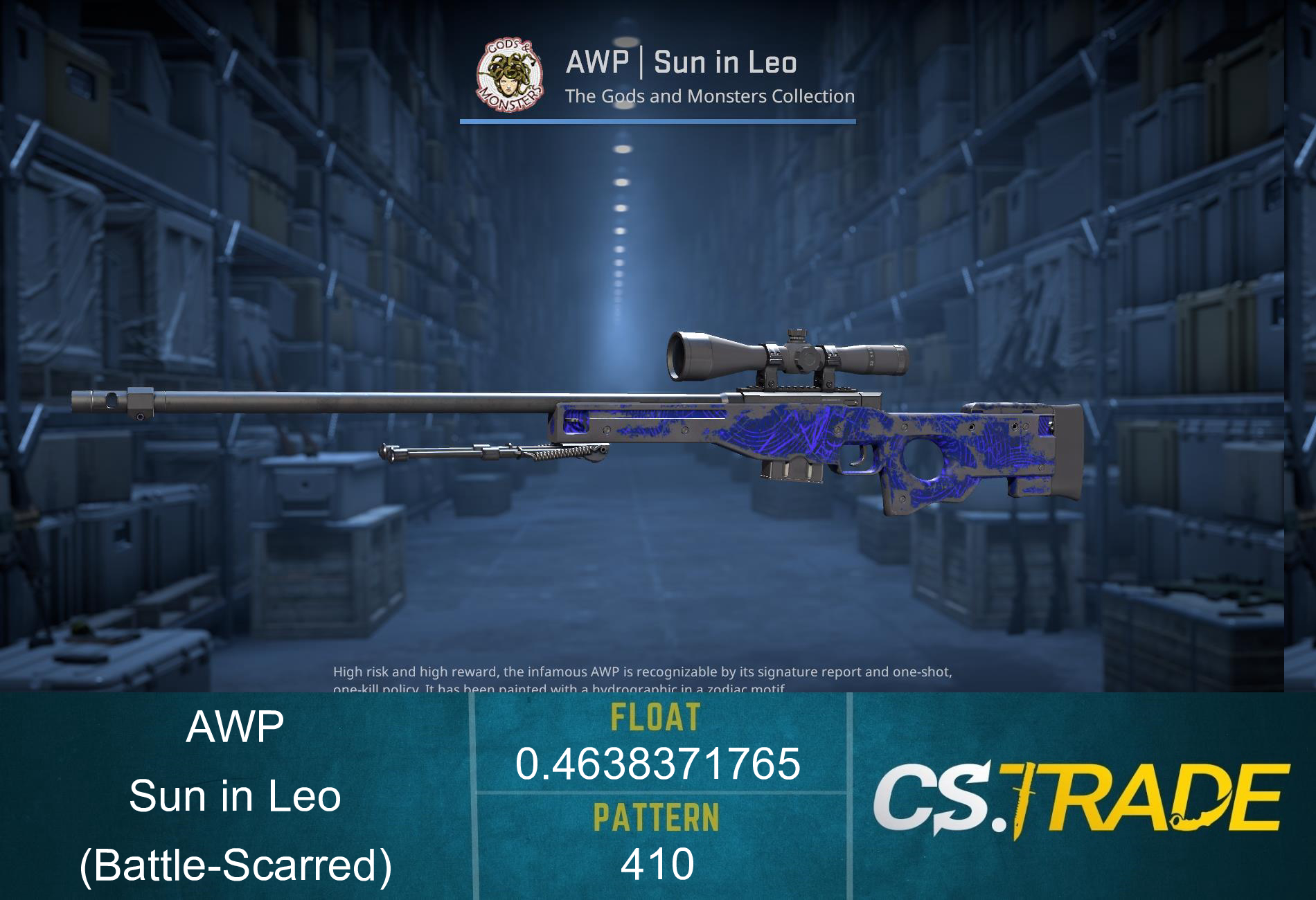 AWP | Sun in Leo (Battle-Scarred) Screenshot
