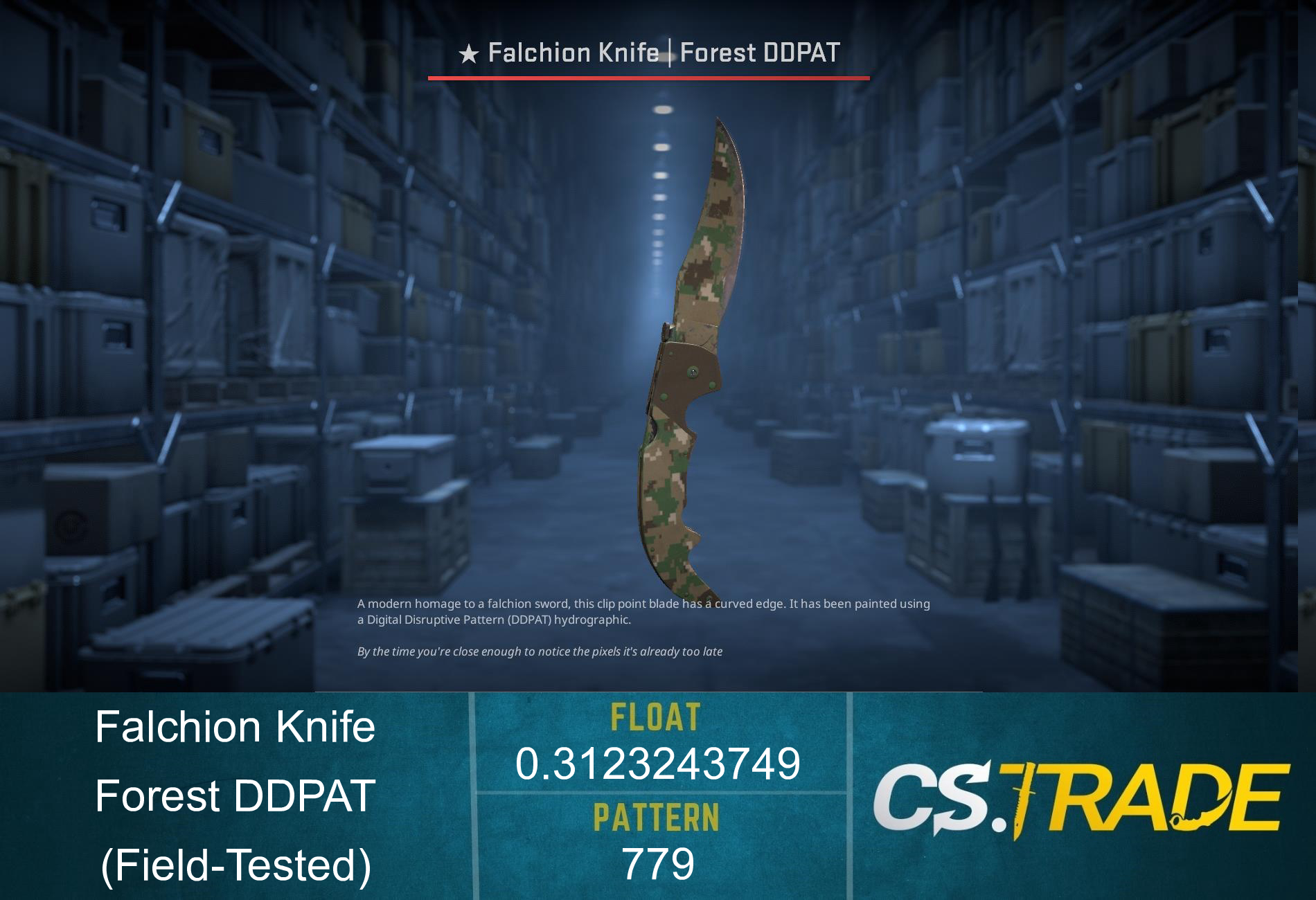 ★ Falchion Knife | Forest DDPAT (Factory New) Screenshot