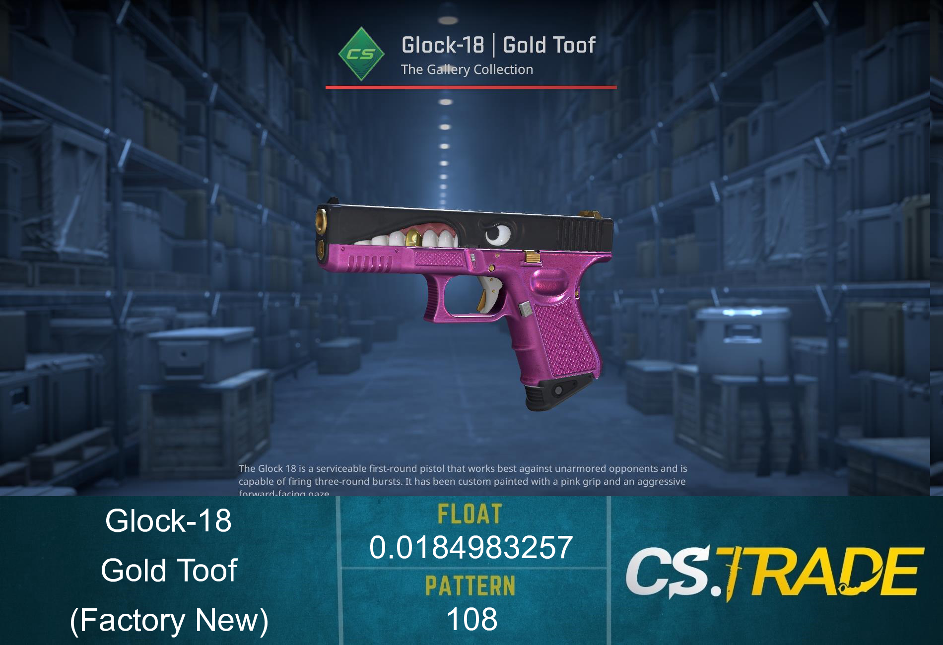 Glock-18 | Gold Toof (Factory New) Screenshot