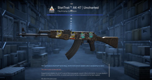 StatTrak™ AK-47 | Uncharted (Minimal Wear) Screenshot