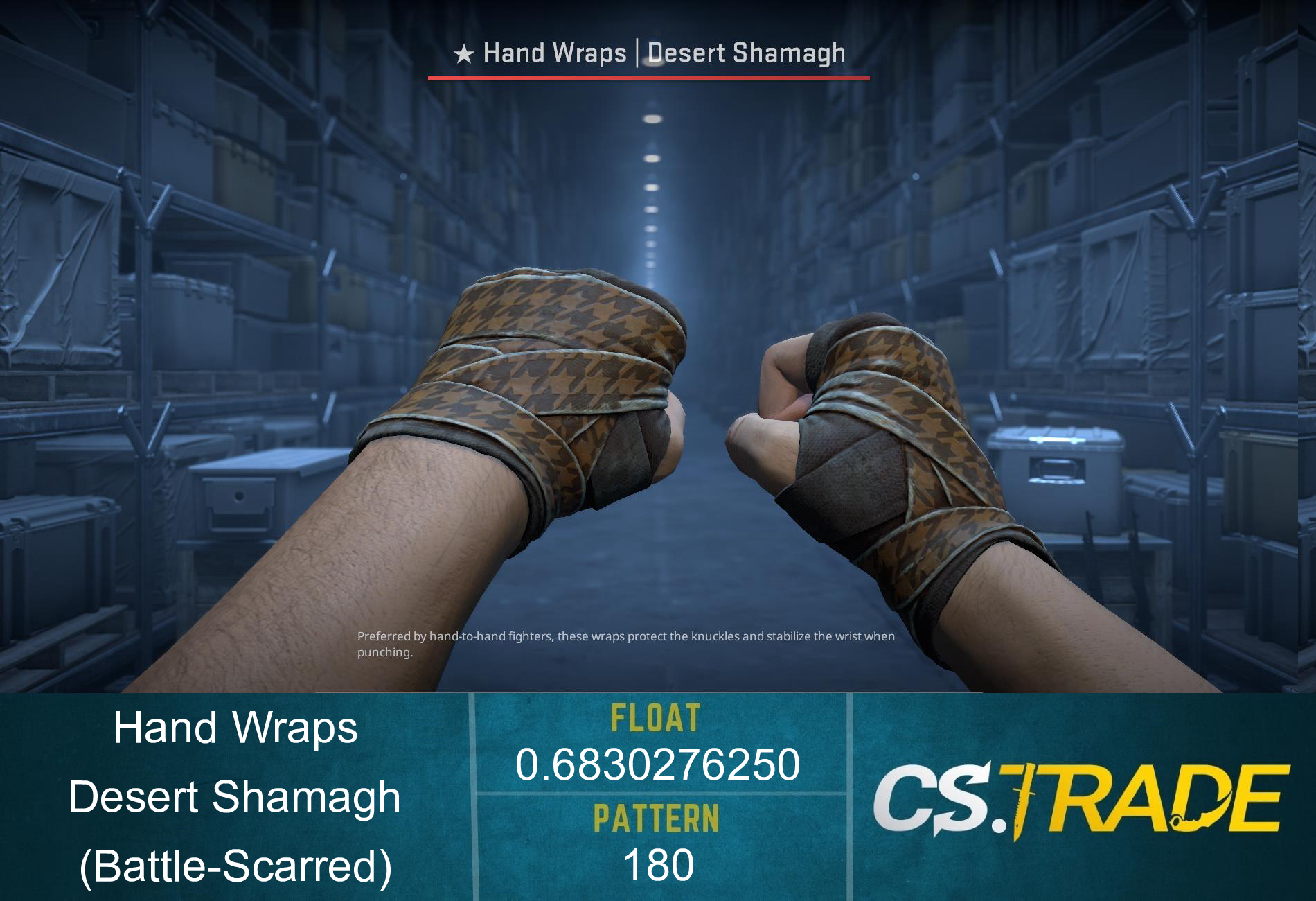 ★ Hand Wraps | Desert Shamagh (Battle-Scarred)