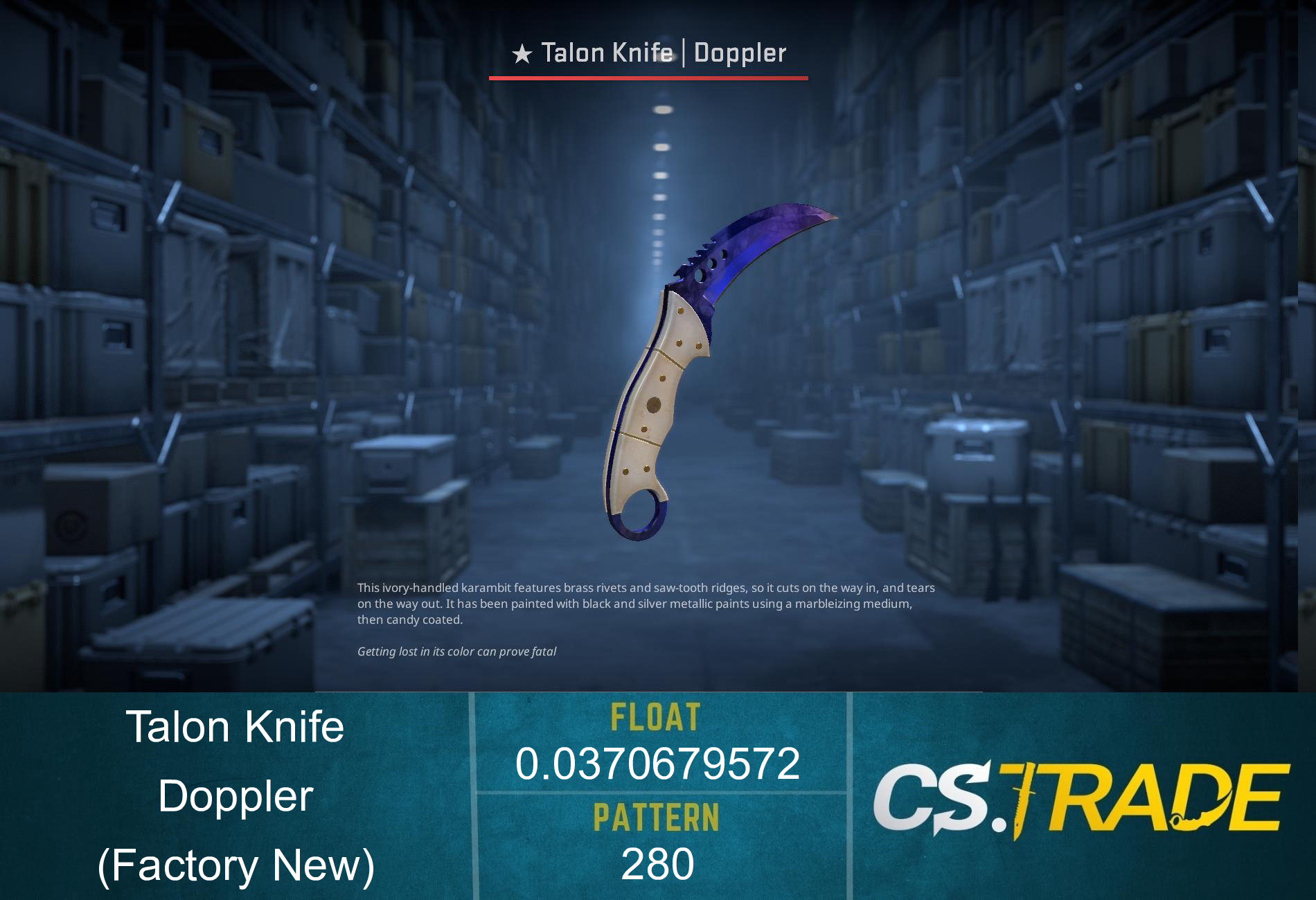 ★ Talon Knife | Doppler Phase 4 (Factory New) Screenshot