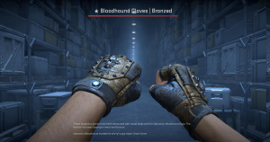 ★ Bloodhound Gloves | Bronzed (Well-Worn) Screenshot