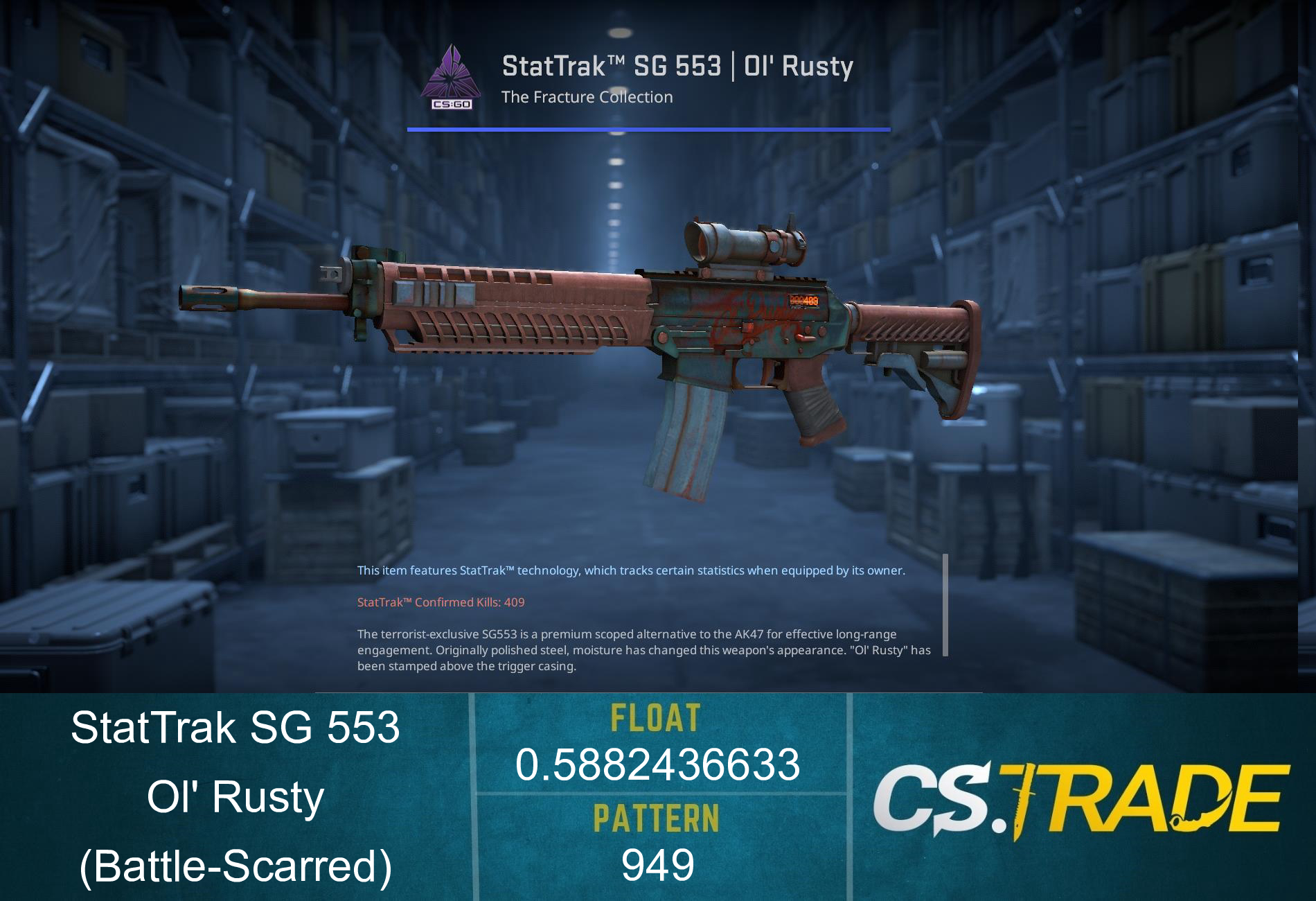 SG 553 | Ol' Rusty (Factory New) Screenshot