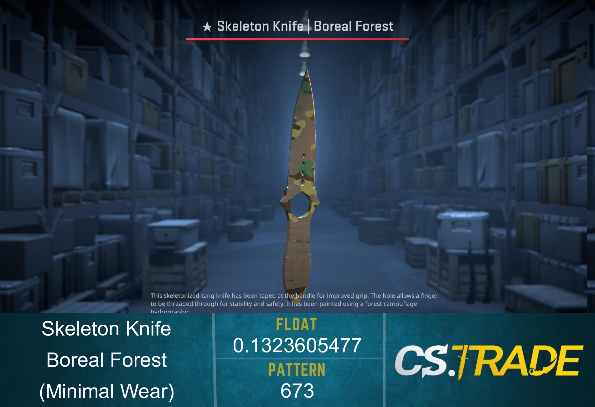 ★ StatTrak™ Skeleton Knife | Boreal Forest (Minimal Wear) Screenshot