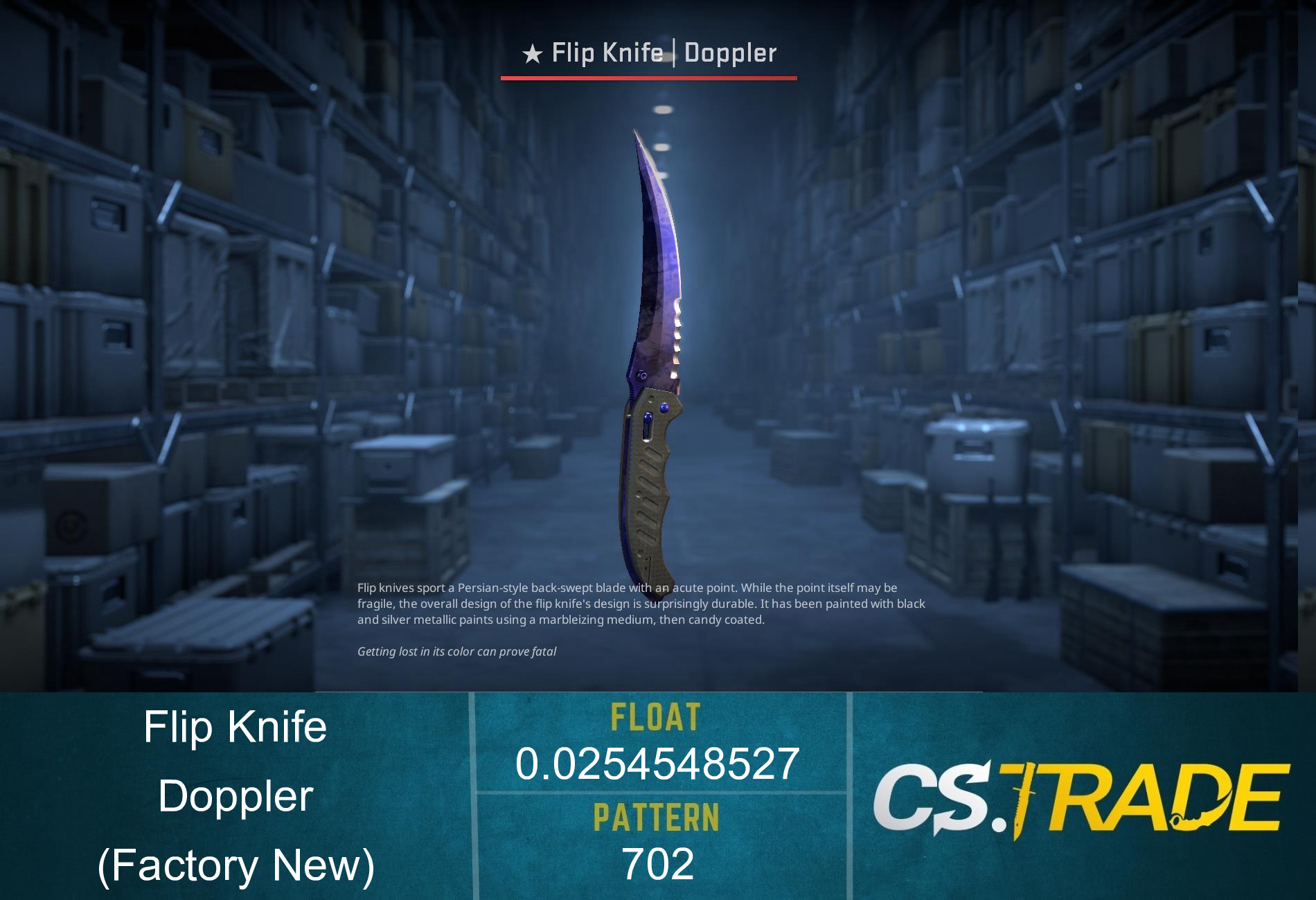 ★ Flip Knife | Doppler Phase 4 (Factory New) Screenshot