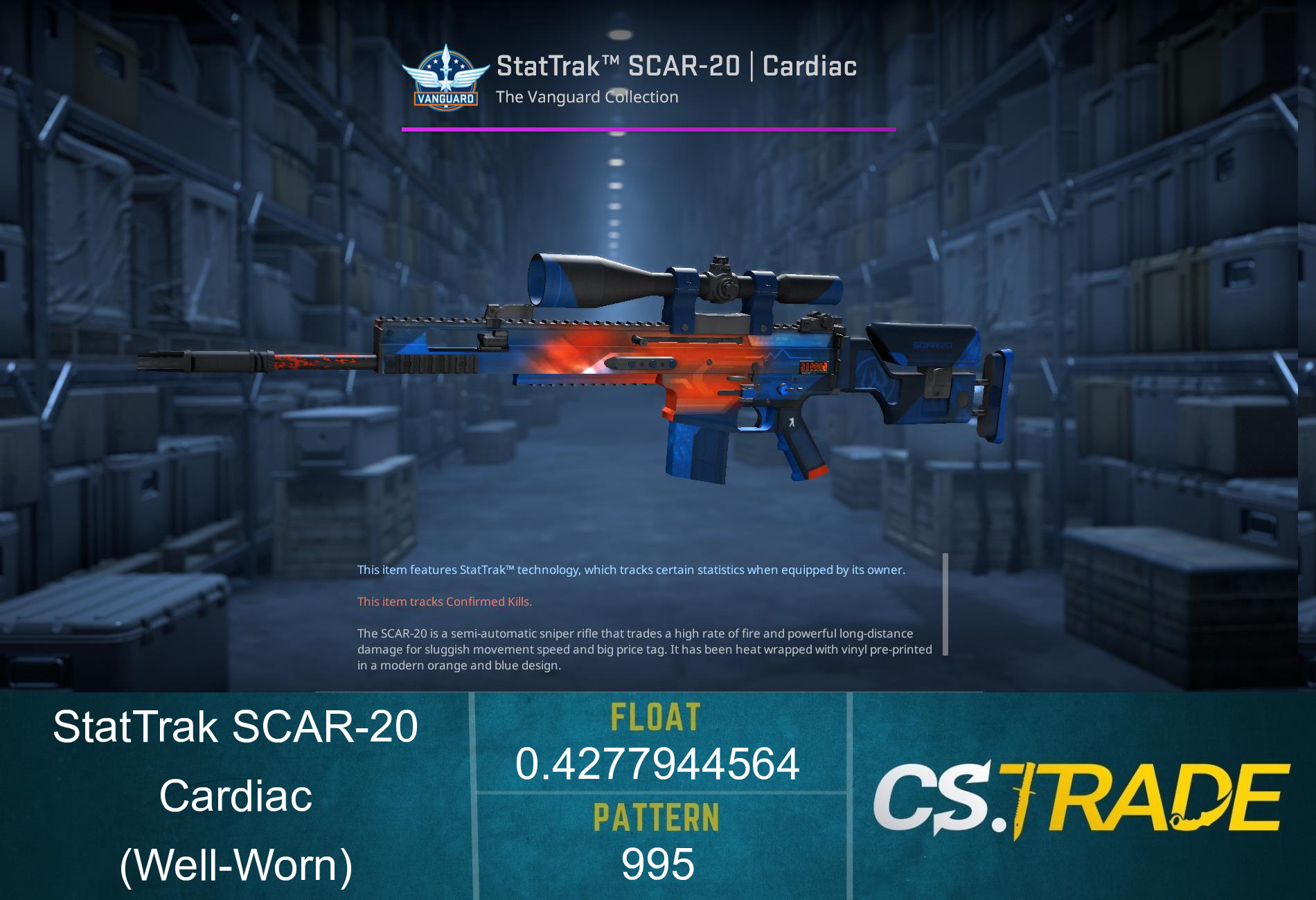 SCAR-20 | Cardiac (Well-Worn) Screenshot