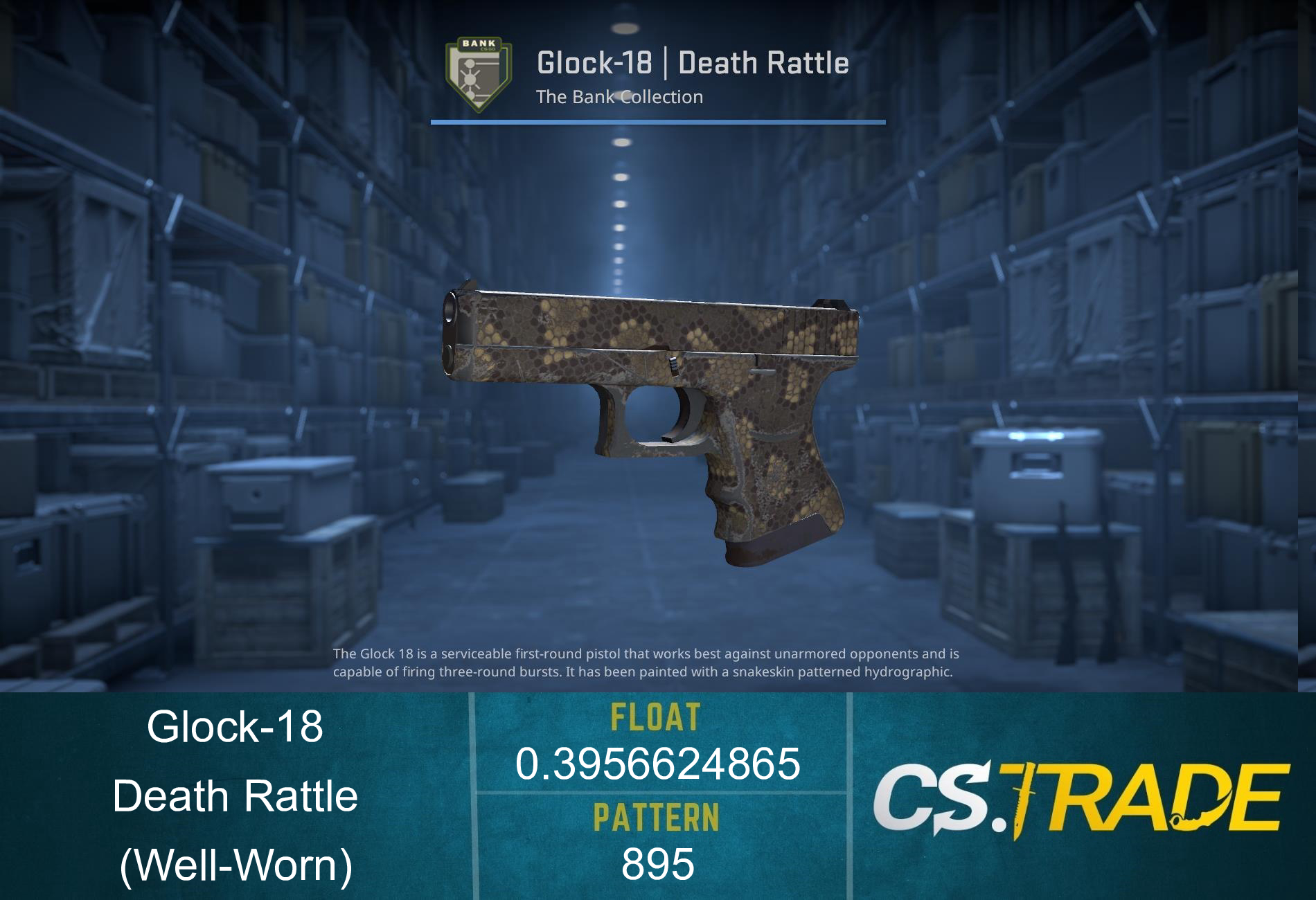 Glock-18 | Death Rattle (Well-Worn) Screenshot