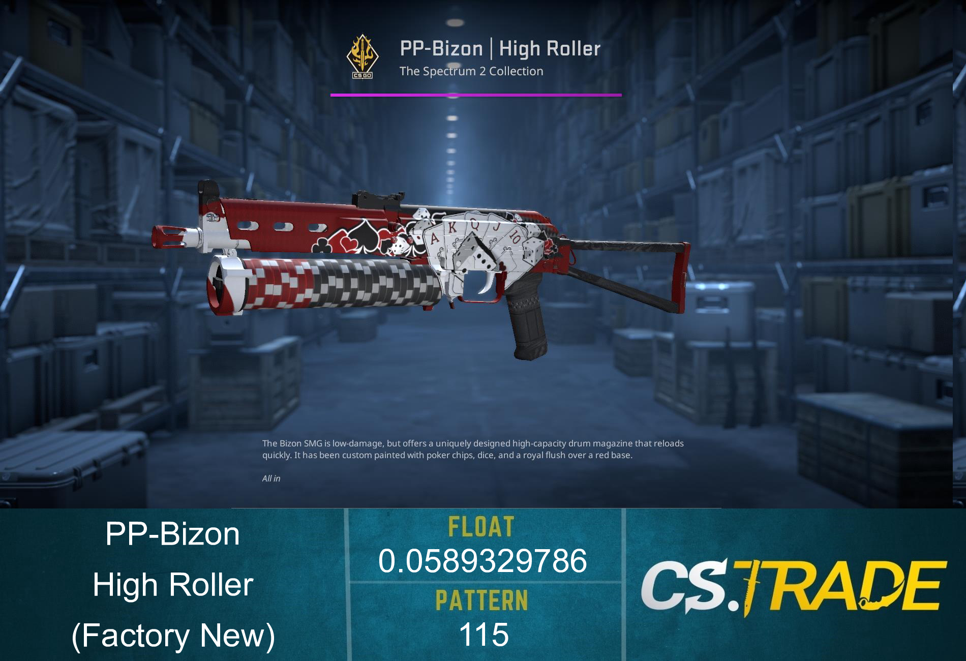 PP-Bizon | High Roller (Factory New)