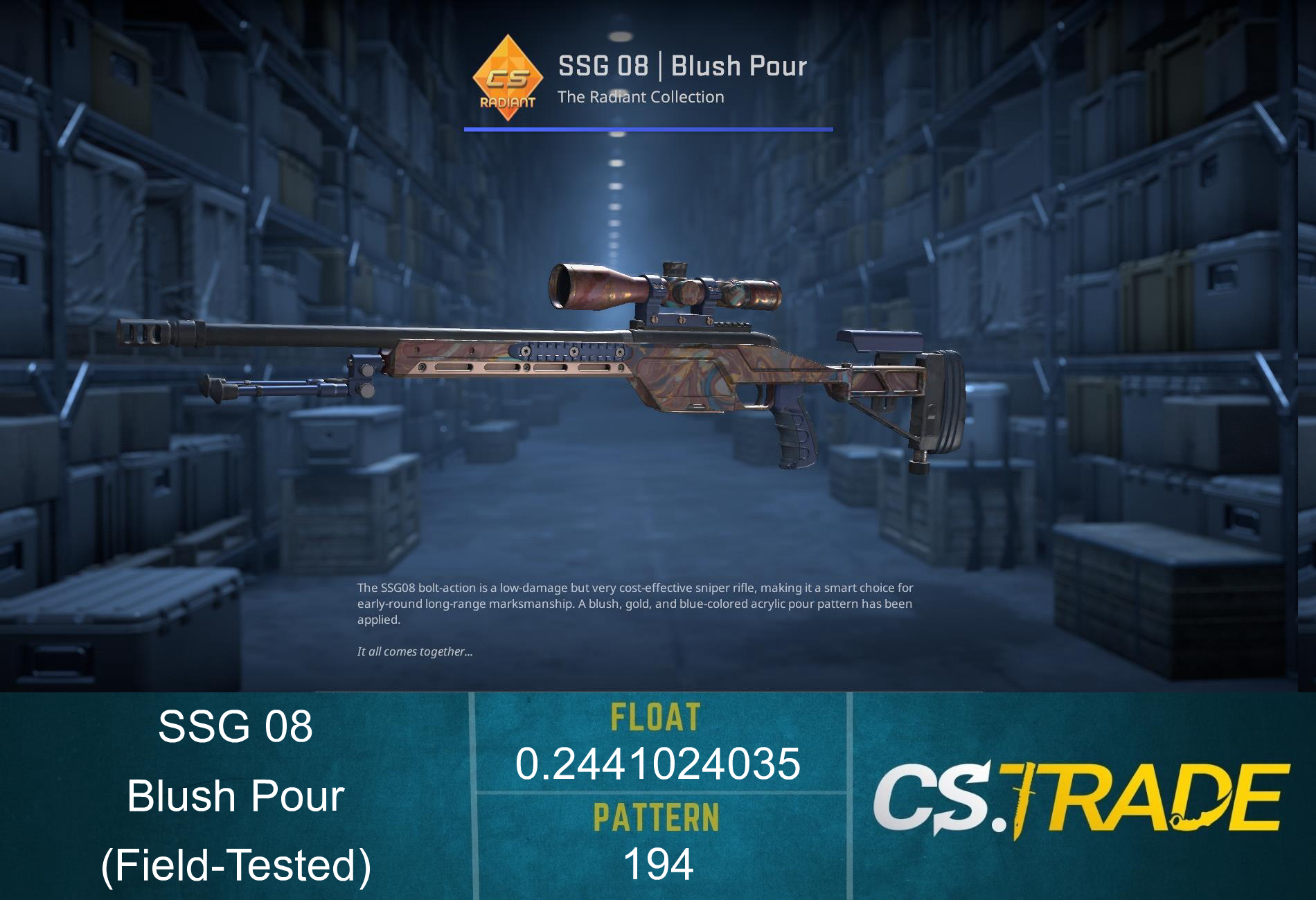 SSG 08 | Blush Pour (Factory New) Screenshot