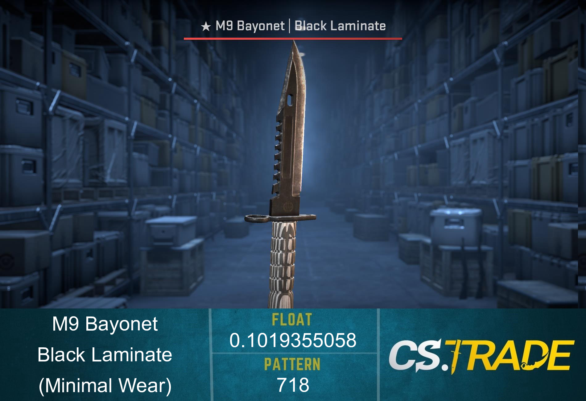 ★ M9 Bayonet | Black Laminate (Minimal Wear) Screenshot