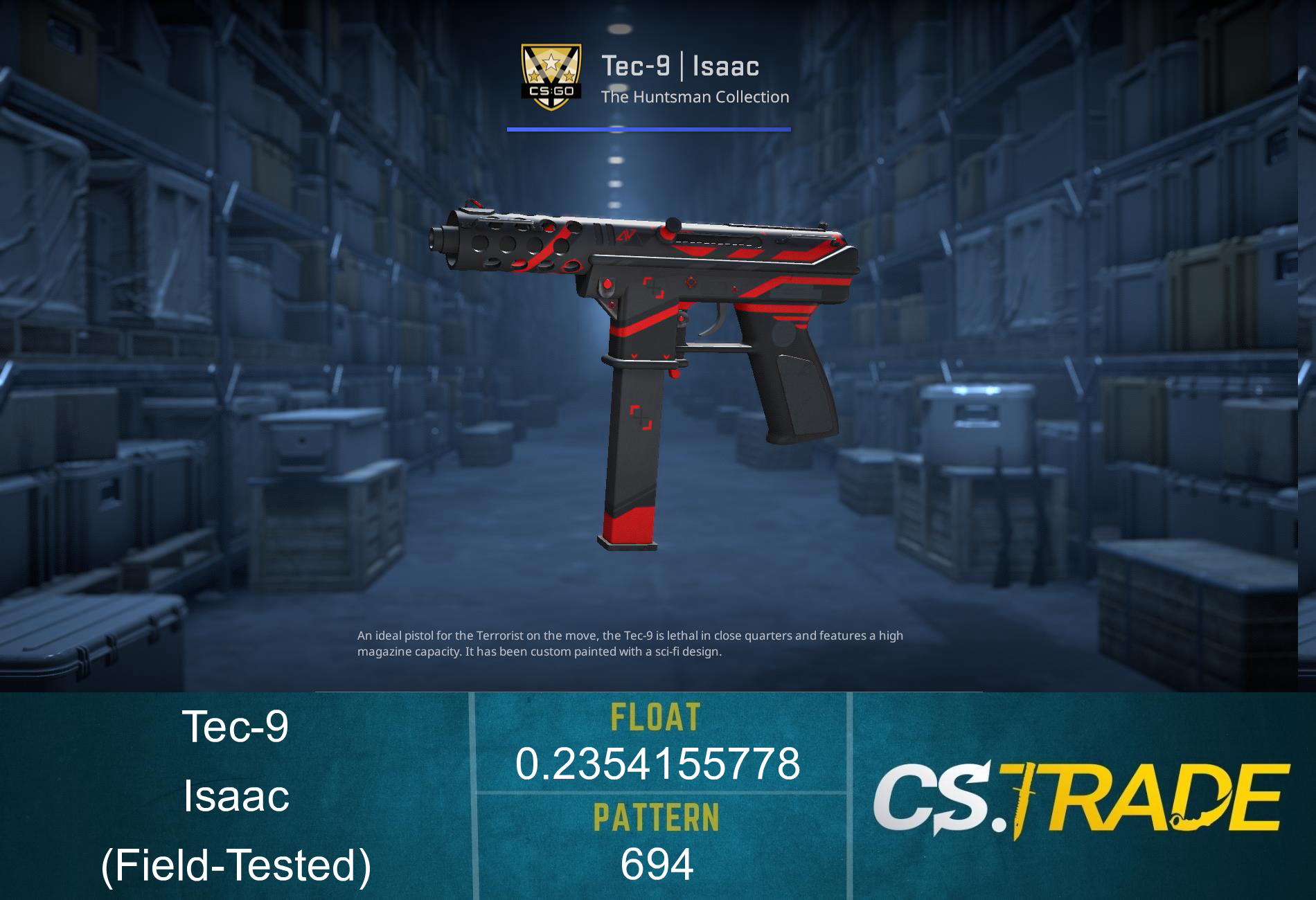 StatTrak™ Tec-9 | Isaac (Field-Tested) Screenshot