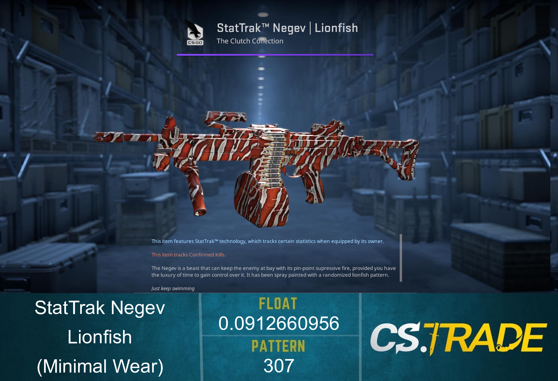 Negev | Lionfish (Factory New) Screenshot