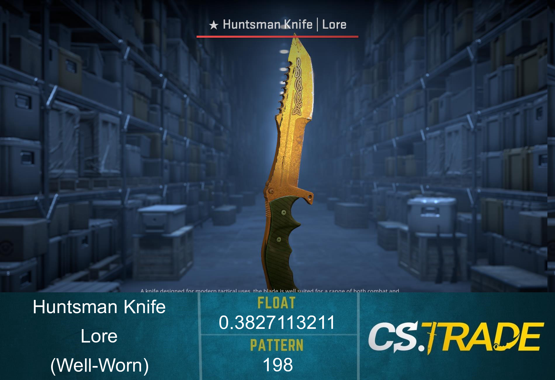★ Huntsman Knife | Lore (Well-Worn) Screenshot