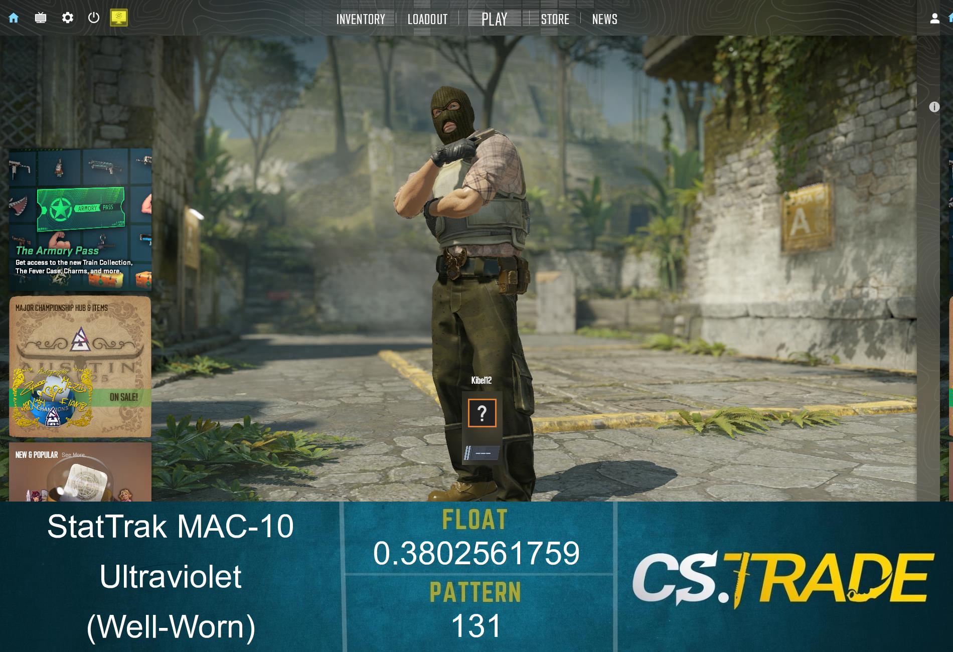 MAC-10 | Ultraviolet (Well-Worn) Screenshot