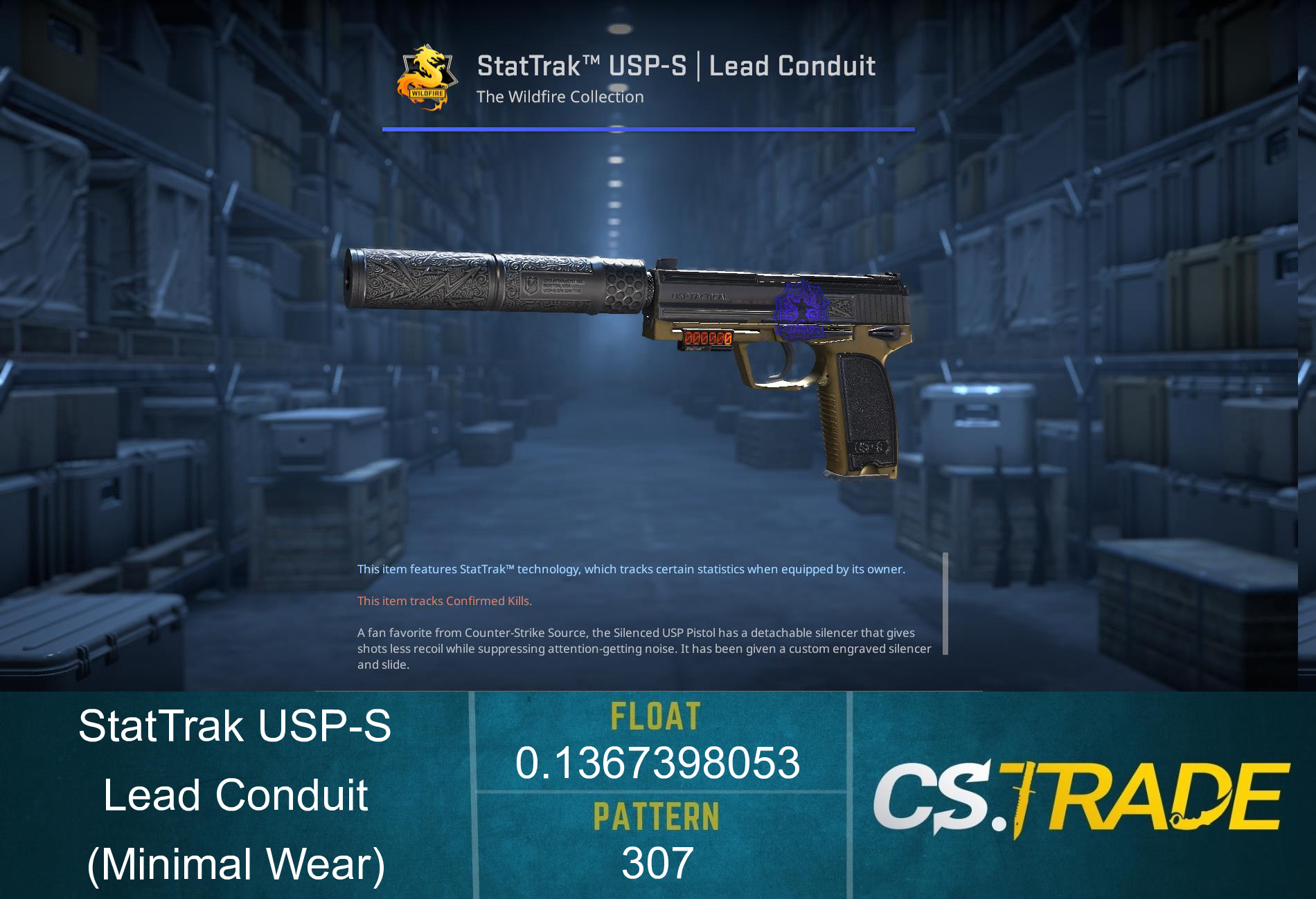 USP-S | Lead Conduit (Minimal Wear) Screenshot