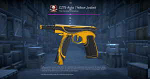 CZ75-Auto | Yellow Jacket (Field-Tested) Screenshot