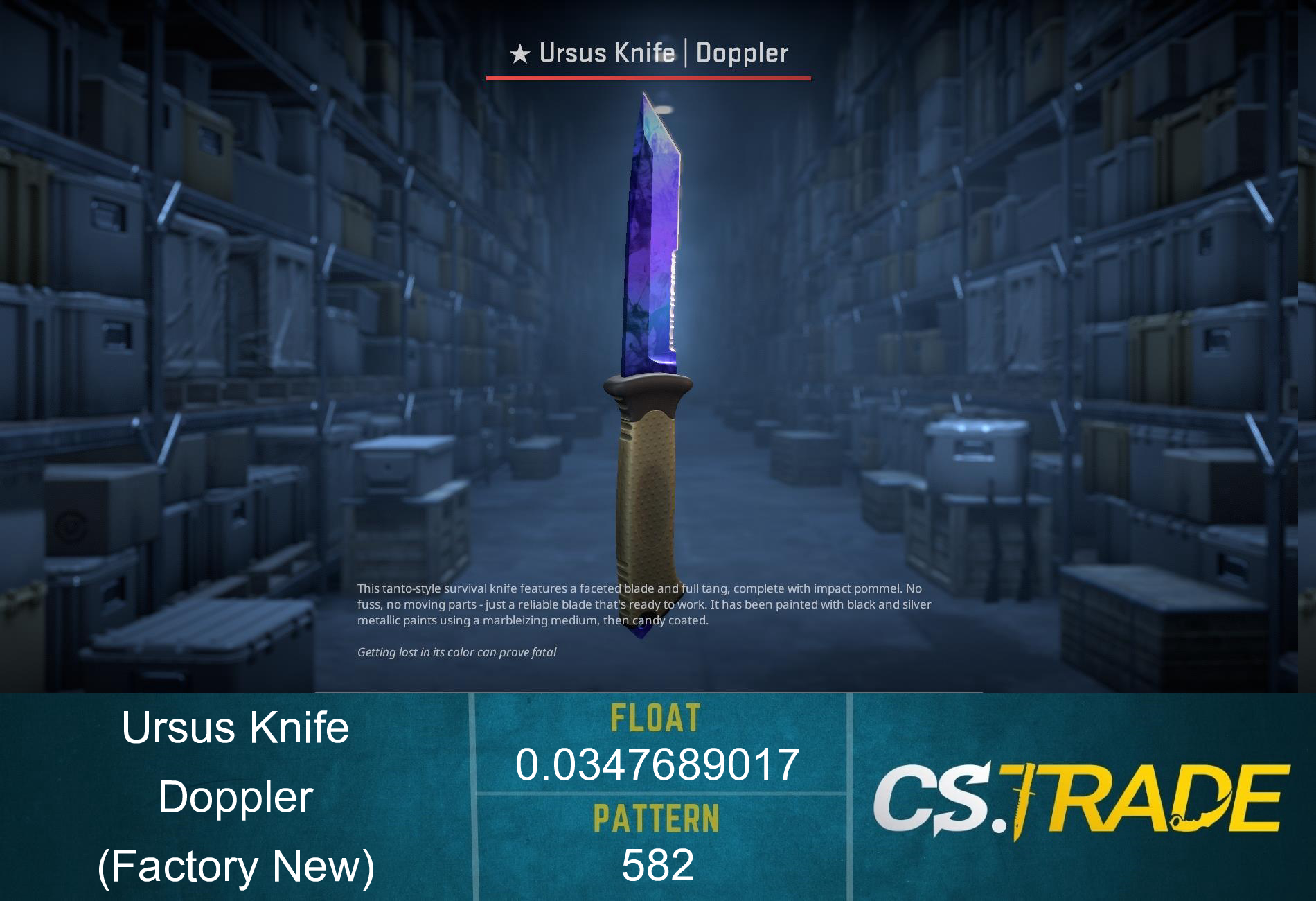 ★ Ursus Knife | Doppler Sapphire (Factory New) Screenshot