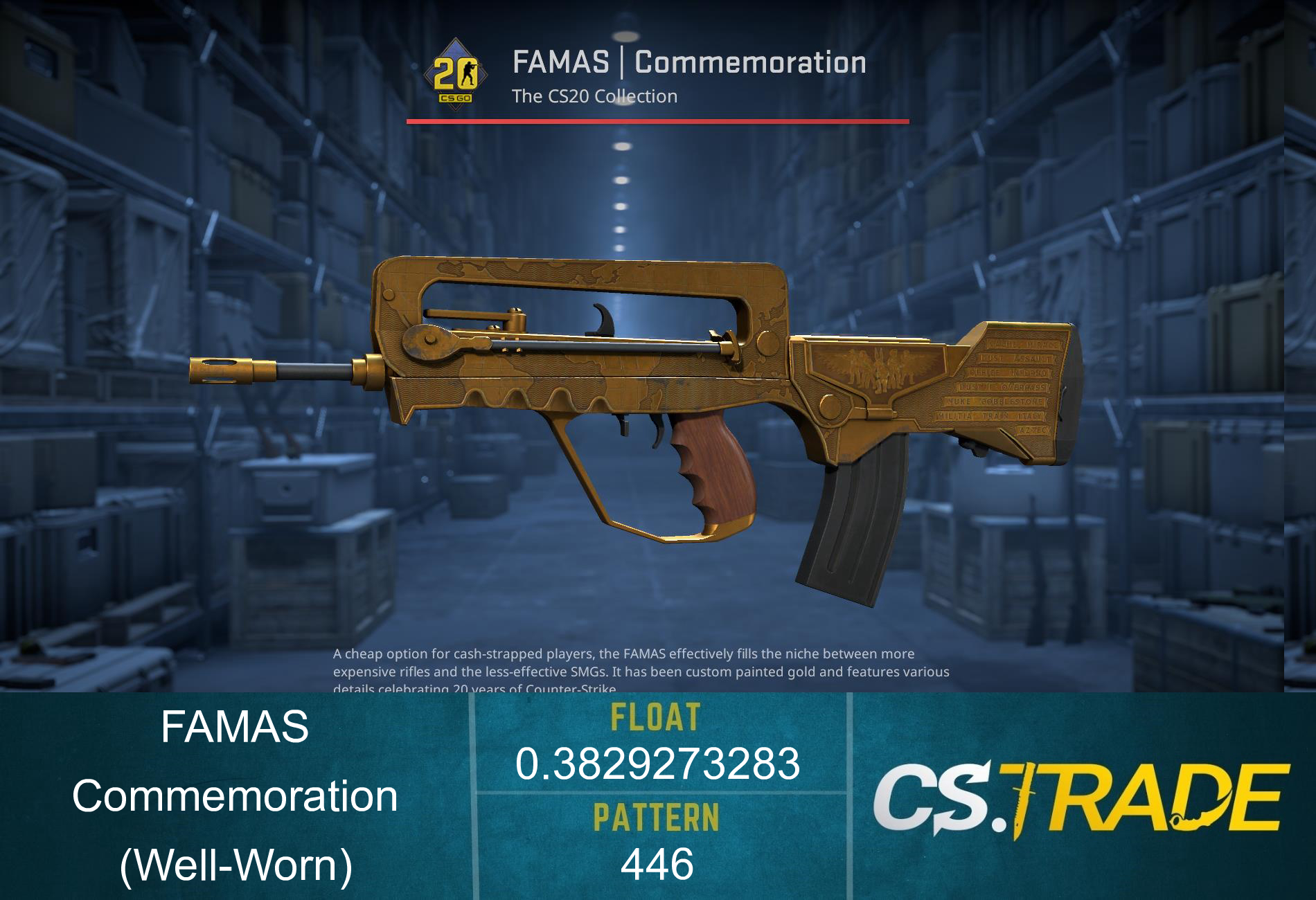 FAMAS | Commemoration (Well-Worn) Screenshot