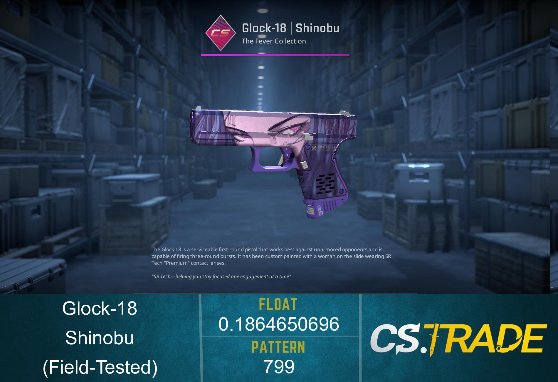 StatTrak™ Glock-18 | Shinobu (Field-Tested) Screenshot