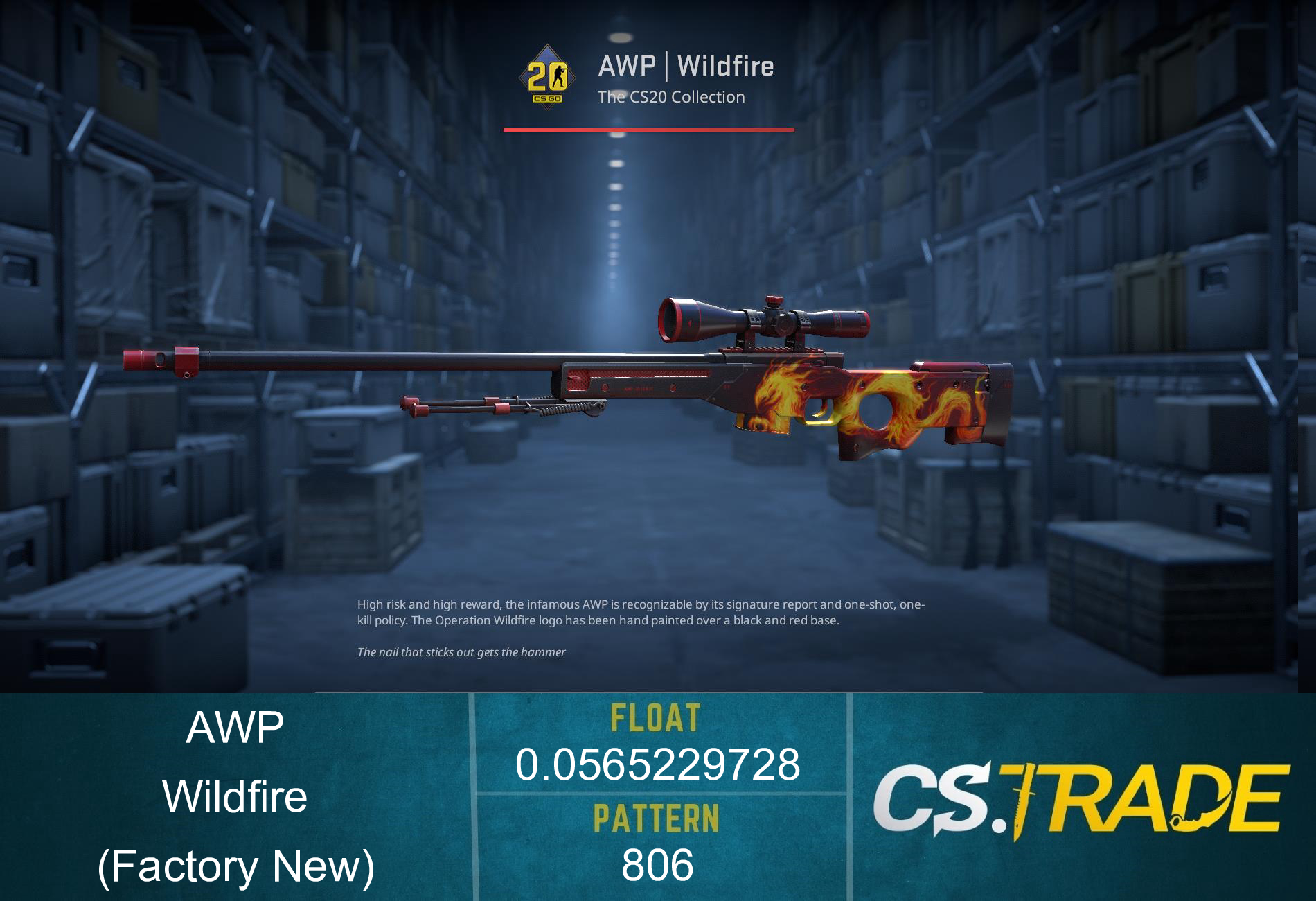 AWP | Wildfire (Factory New) Screenshot