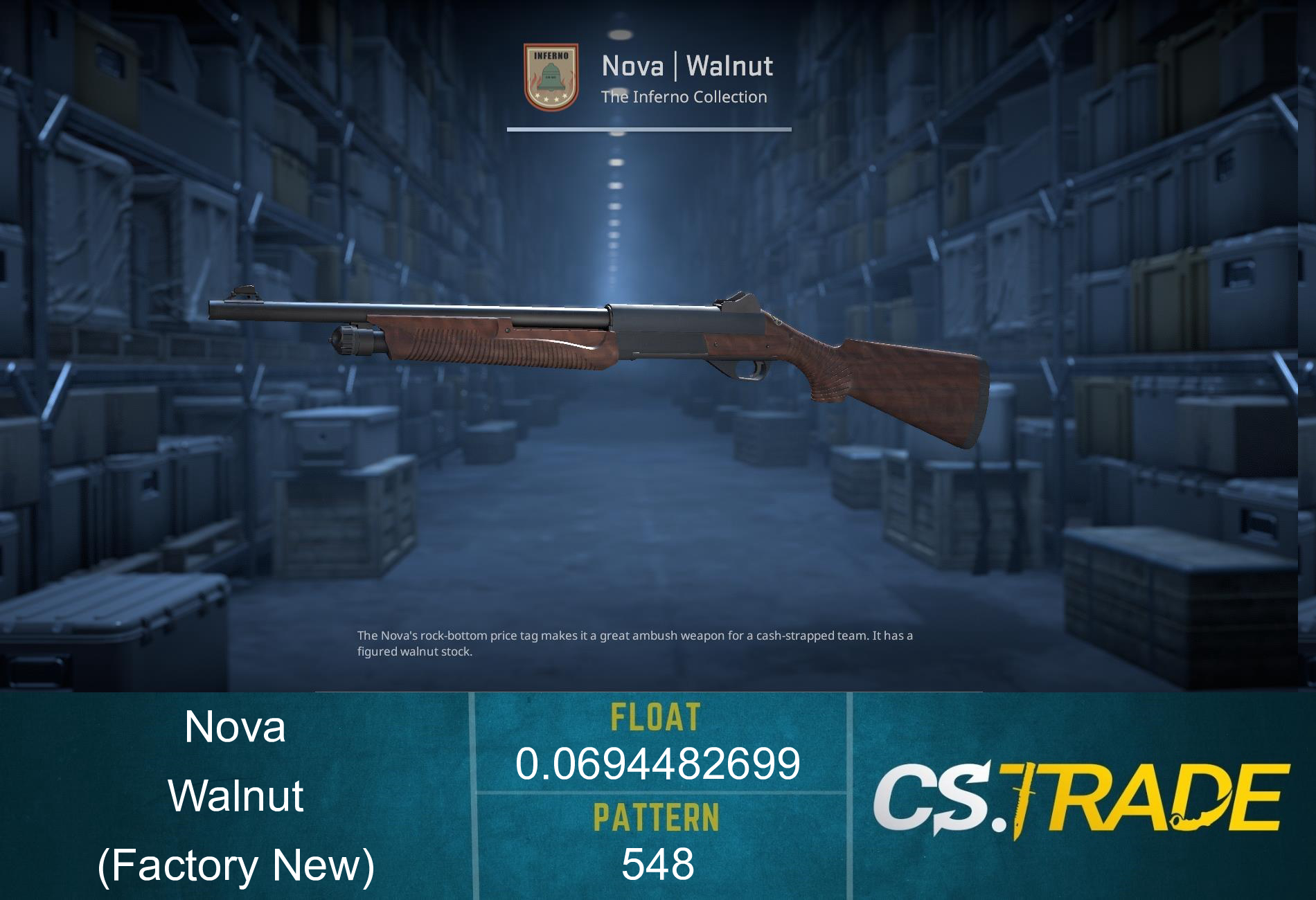 Nova | Walnut (Factory New) Screenshot