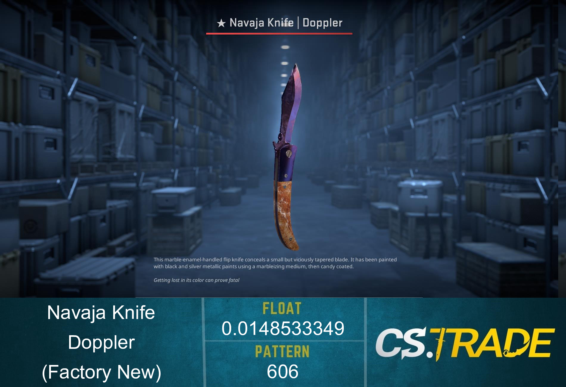 ★ Navaja Knife | Doppler Black Pearl (Factory New) Screenshot