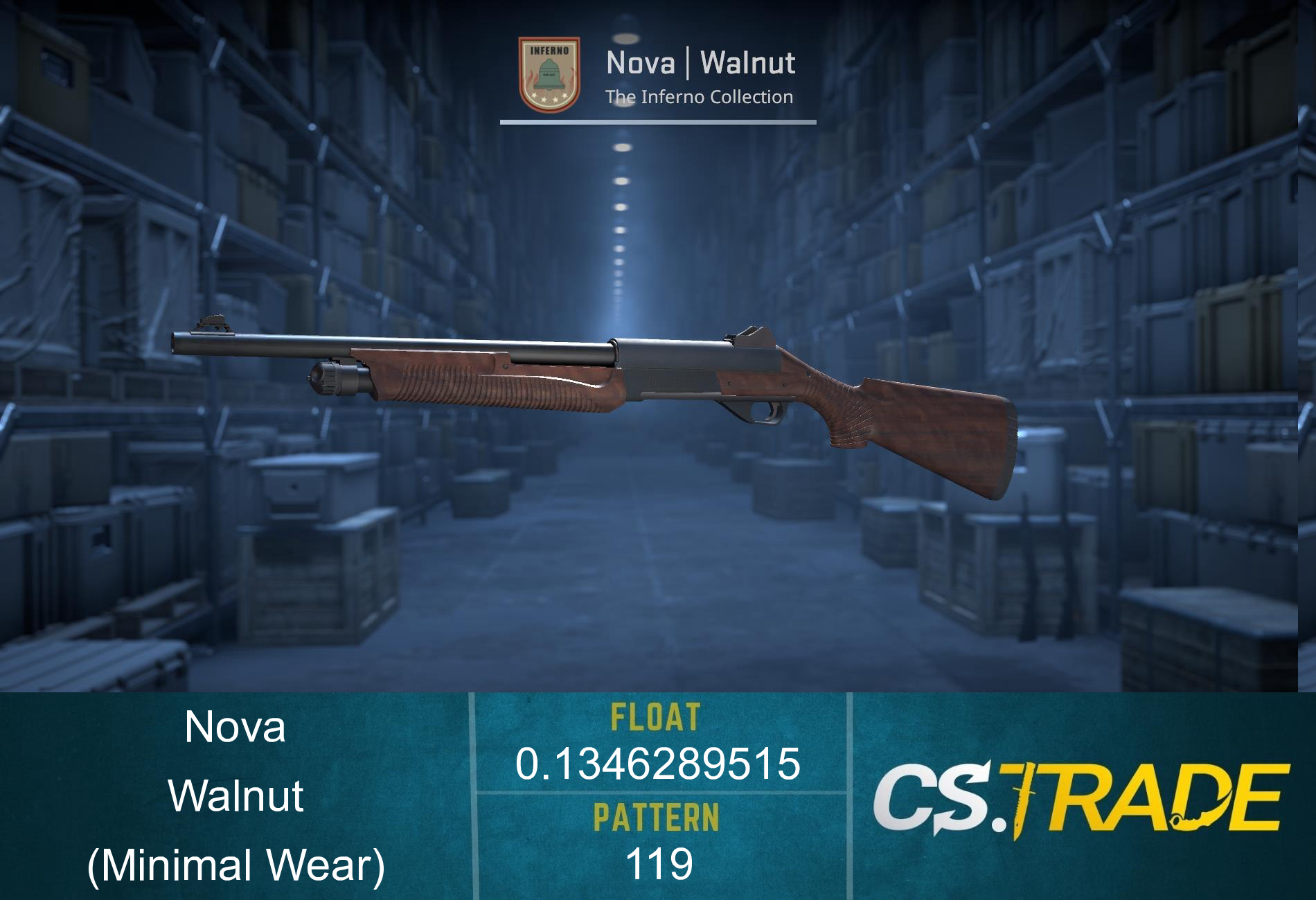 Nova | Walnut (Minimal Wear) Screenshot