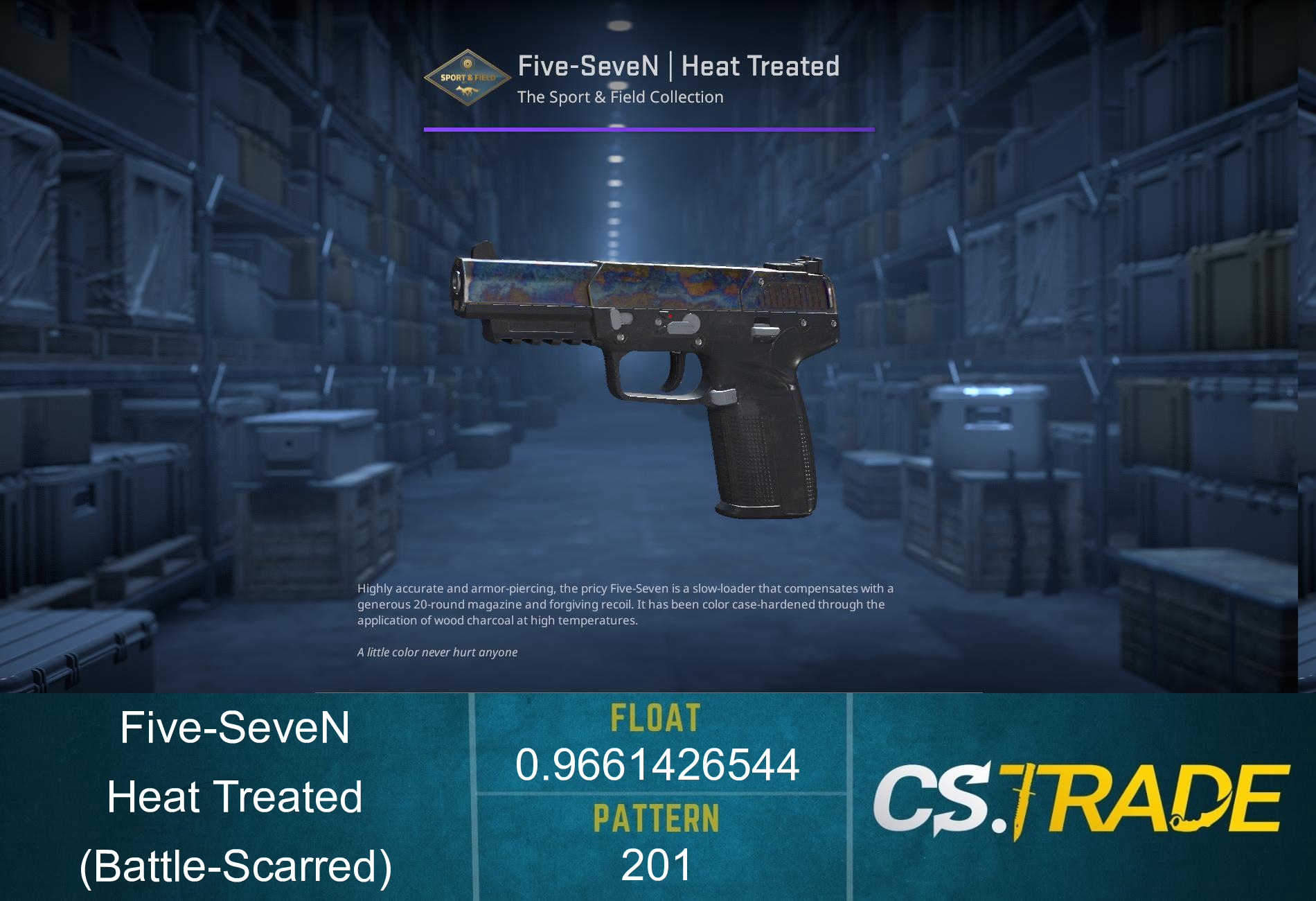 Five-SeveN | Heat Treated (Battle-Scarred) Screenshot