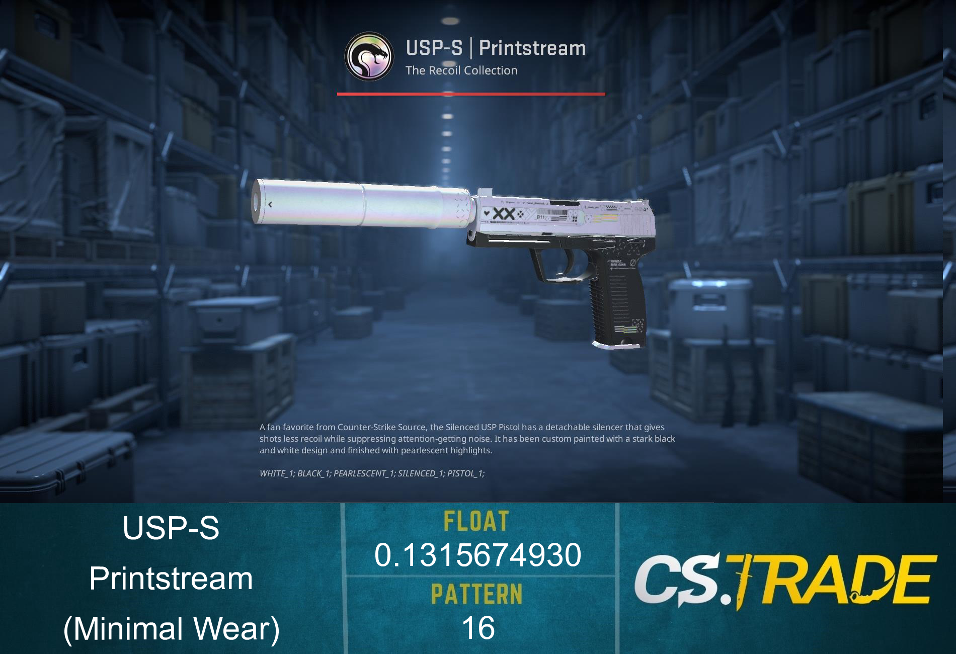 USP-S | Printstream (Minimal Wear) Screenshot