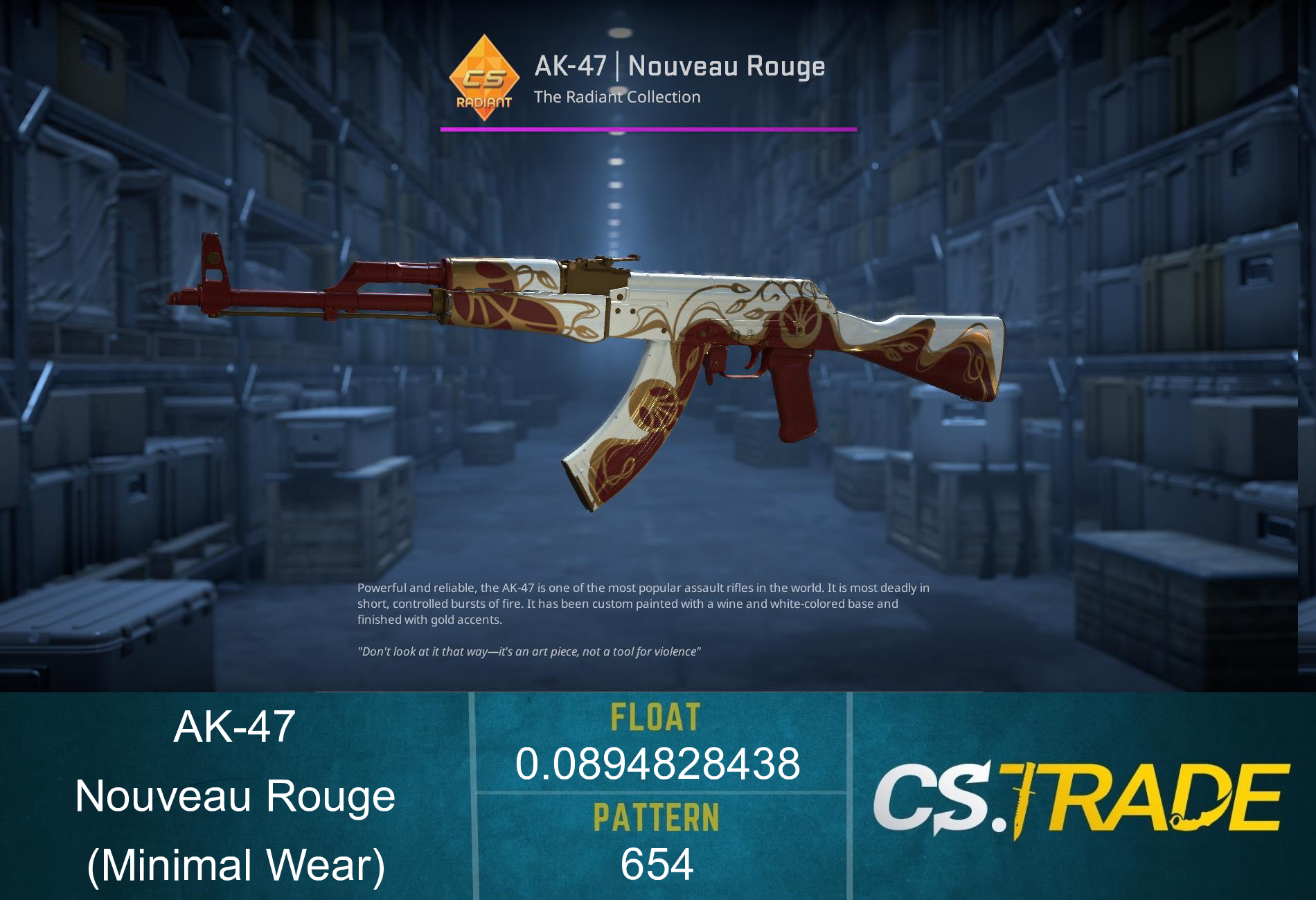 AK-47 | Nouveau Rouge (Minimal Wear) Screenshot