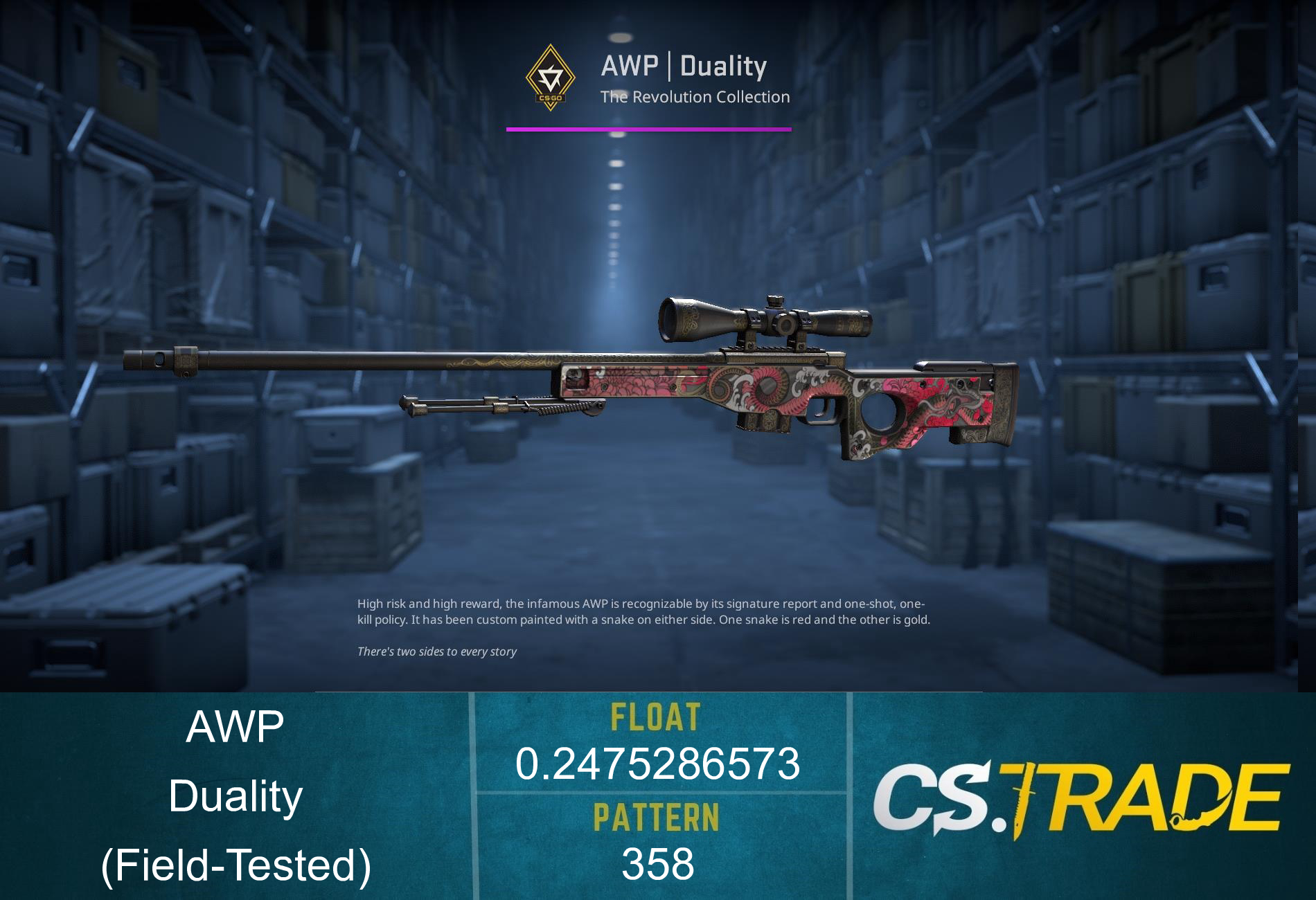StatTrak™ AWP | Duality (Field-Tested) Screenshot