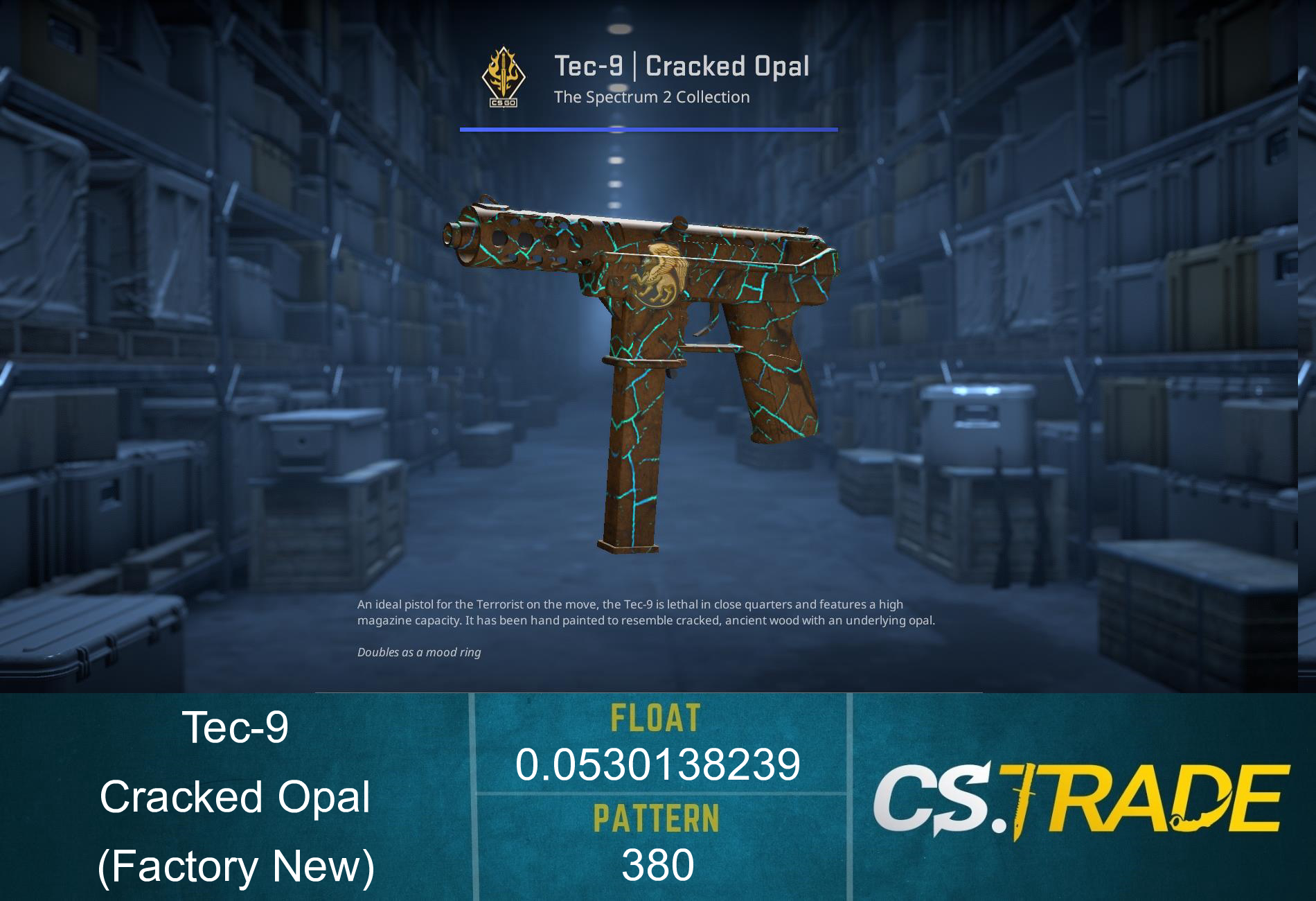 Tec-9 | Cracked Opal (Factory New) Screenshot