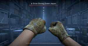 ★ Driver Gloves | Queen Jaguar (Battle-Scarred) Screenshot