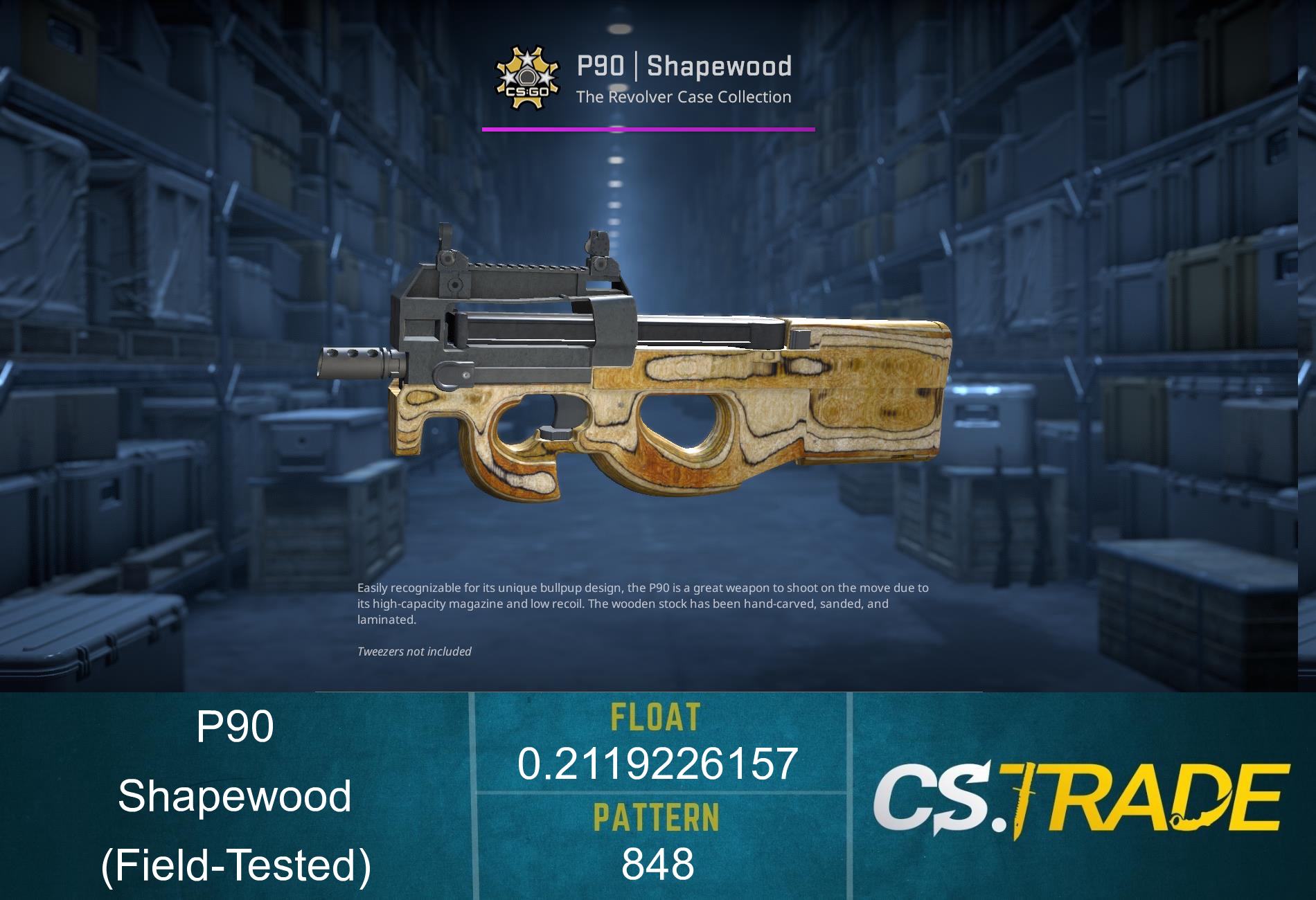 P90 | Shapewood (Field-Tested) Screenshot