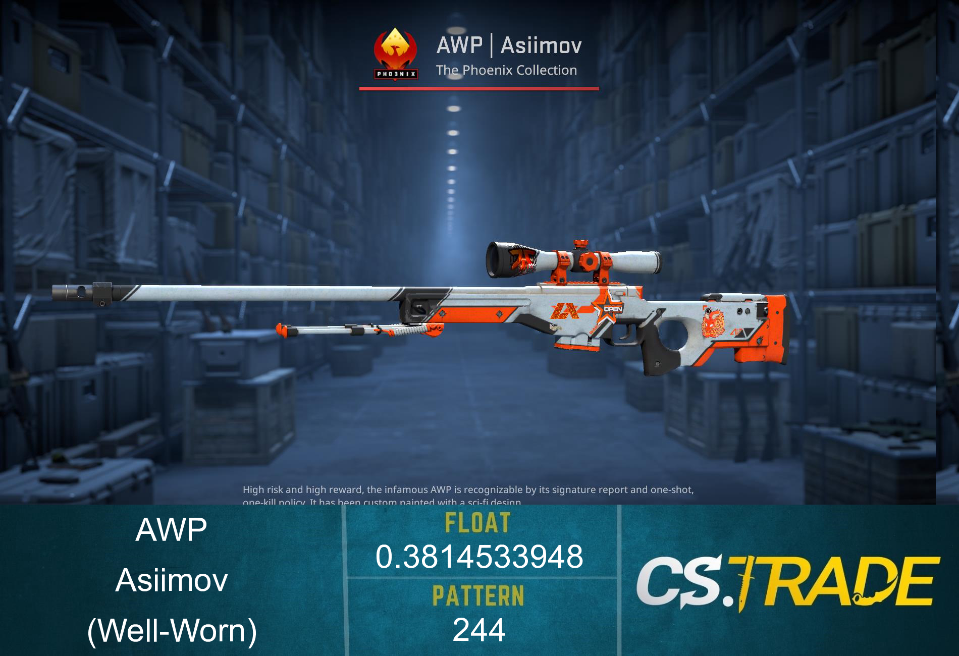 StatTrak™ AWP | Asiimov (Well-Worn) Screenshot