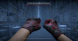 ★ Moto Gloves | Blood Pressure (Battle-Scarred) Screenshot