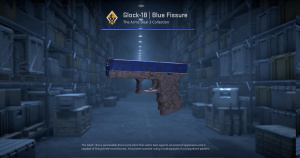 Glock-18 | Blue Fissure (Minimal Wear) Screenshot