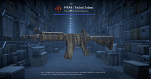 M4A4 | Faded Zebra (Field-Tested) Screenshot