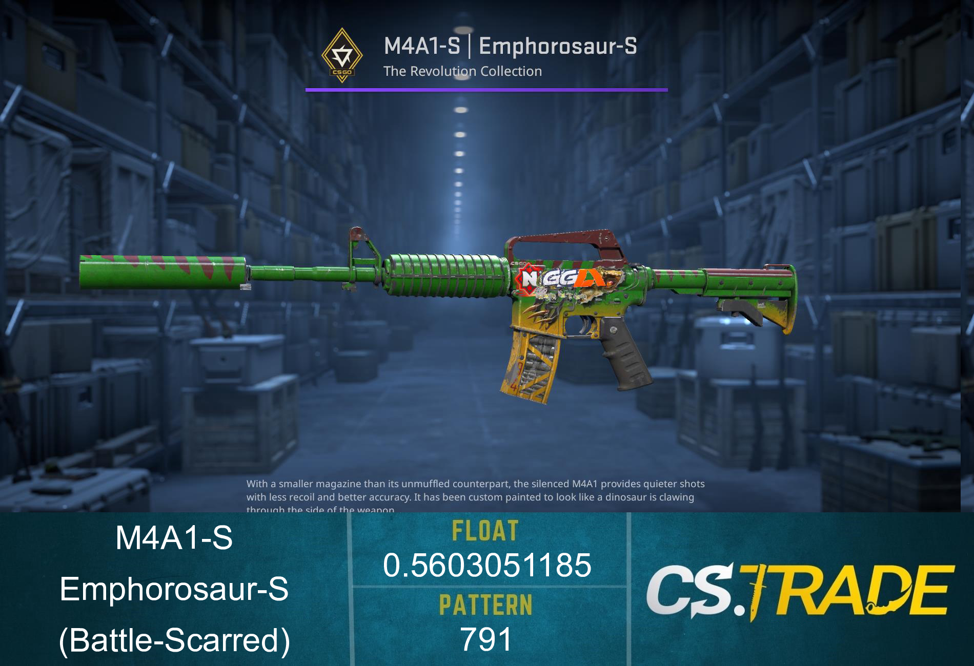 M4A1-S | Emphorosaur-S (Battle-Scarred) Screenshot