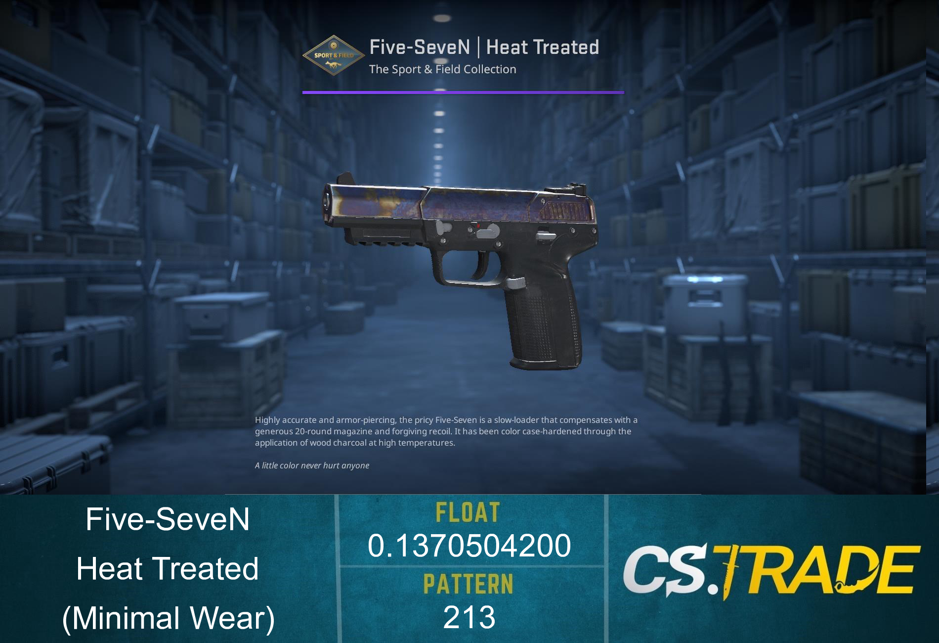Five-SeveN | Heat Treated (Minimal Wear) Screenshot