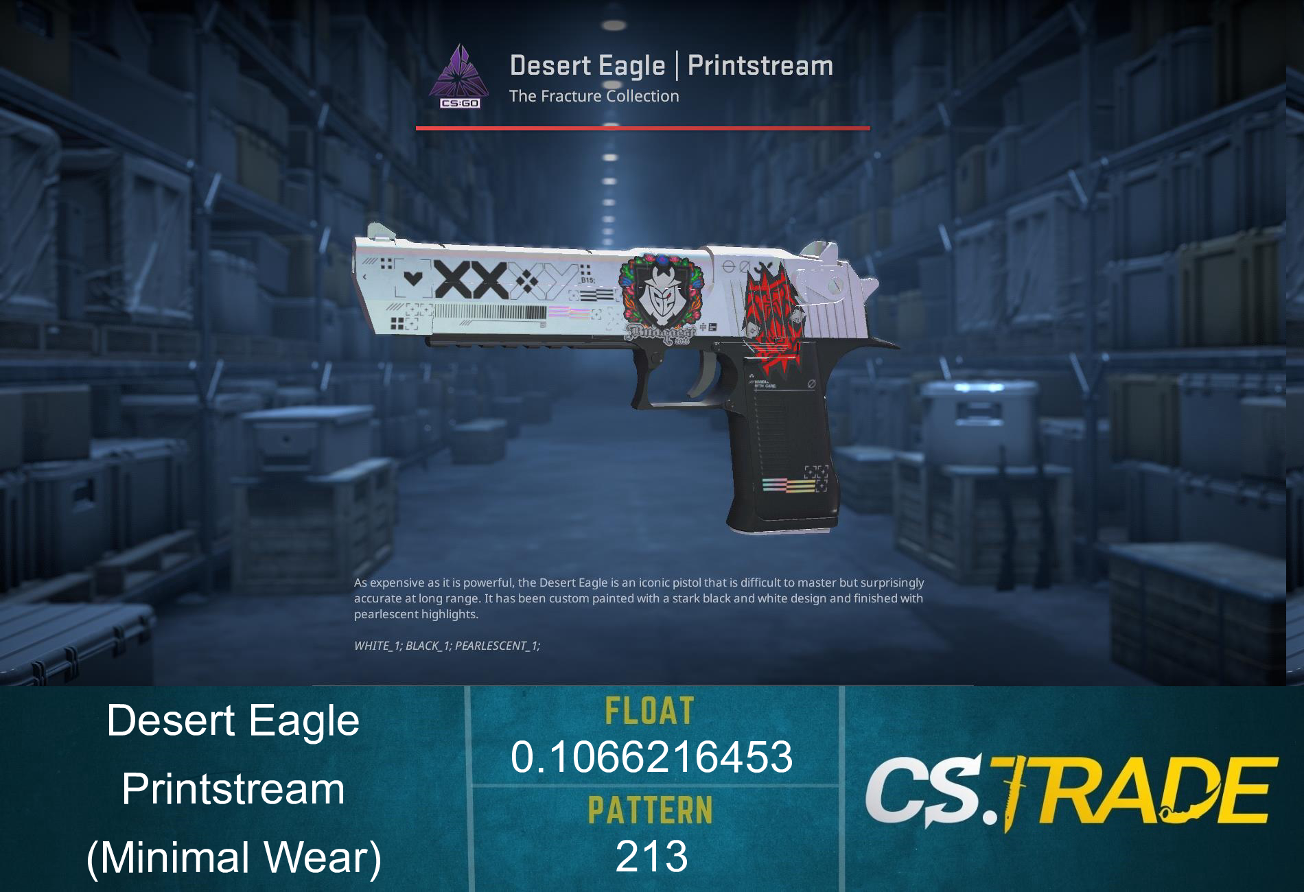 StatTrak™ Desert Eagle | Printstream (Minimal Wear) Screenshot