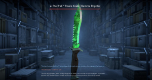 ★ StatTrak™ Bowie Knife | Gamma Doppler Emerald (Factory New) Screenshot